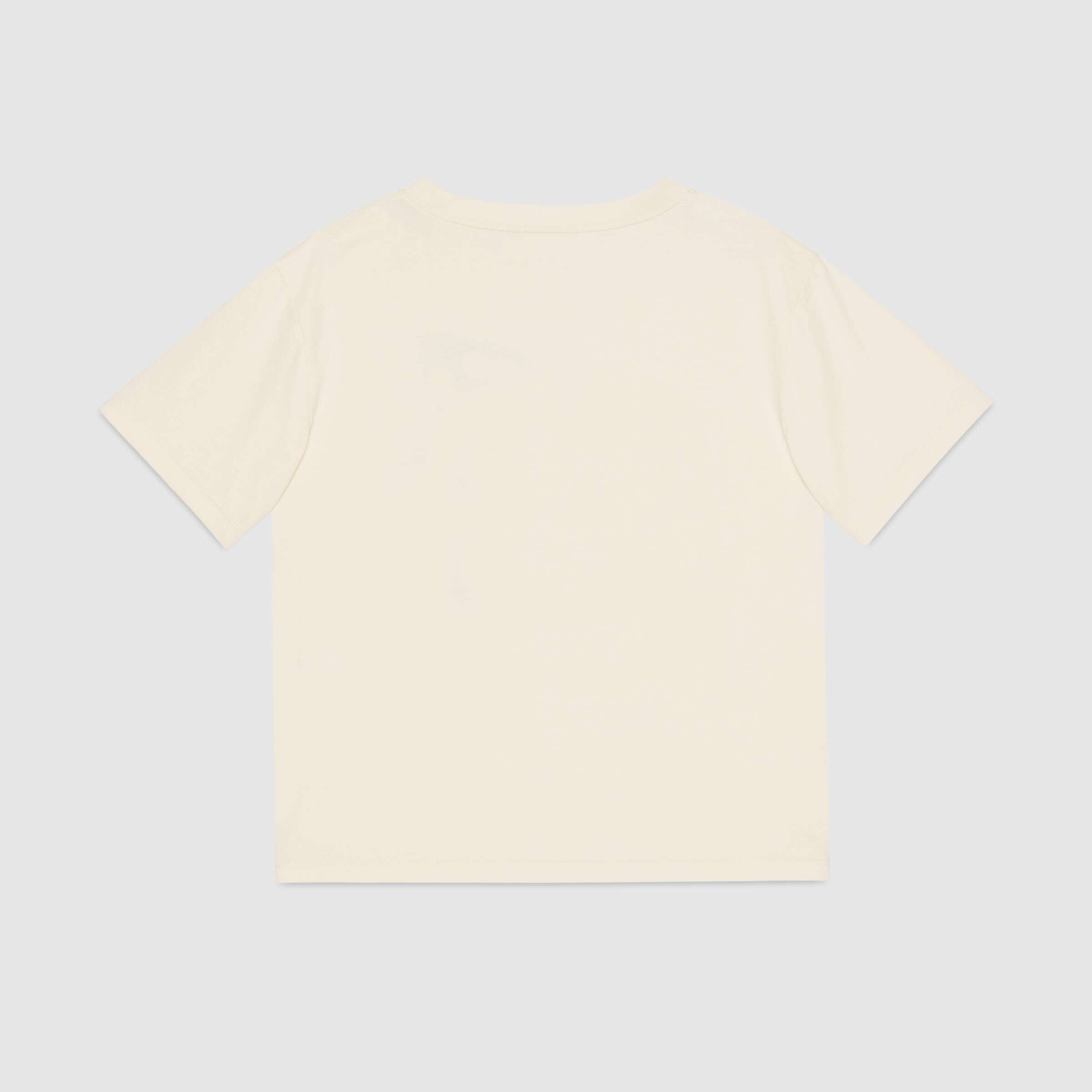 Girls White Logo Cotton T-shirt