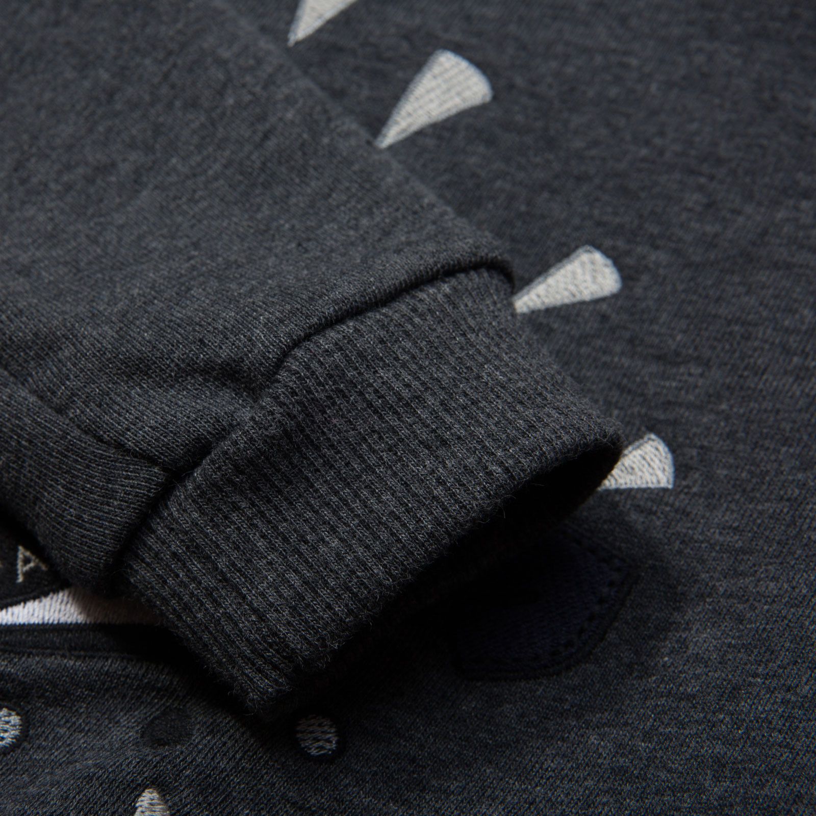 Boys&Girls Dark Grey Eye Embroidered Sweatshirt With Blue Lining - CÉMAROSE | Children's Fashion Store - 3