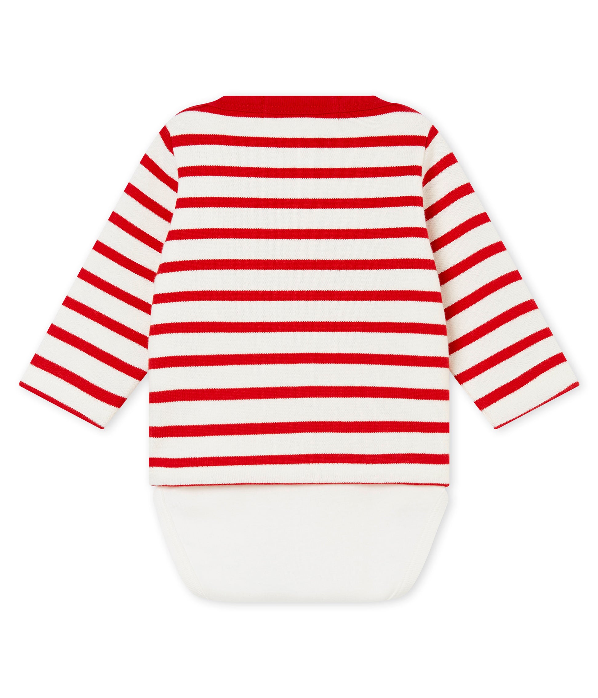 Baby Red Stripes Babysuit