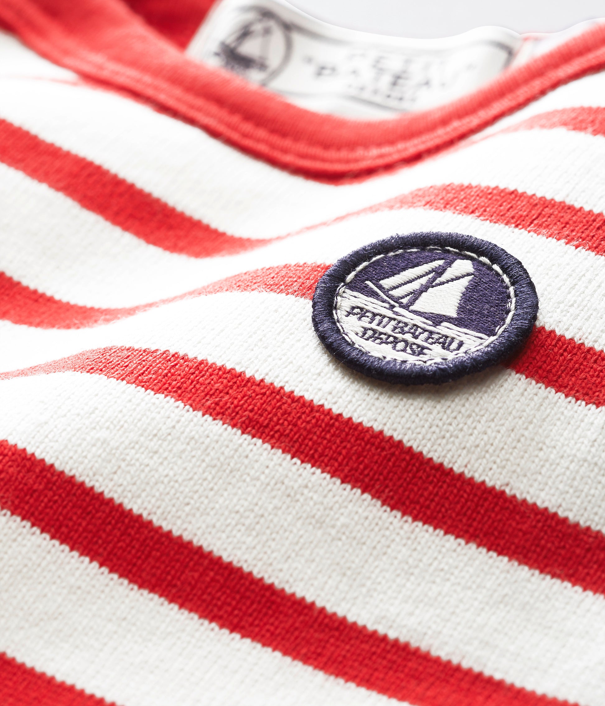Baby Red Stripes Babysuit