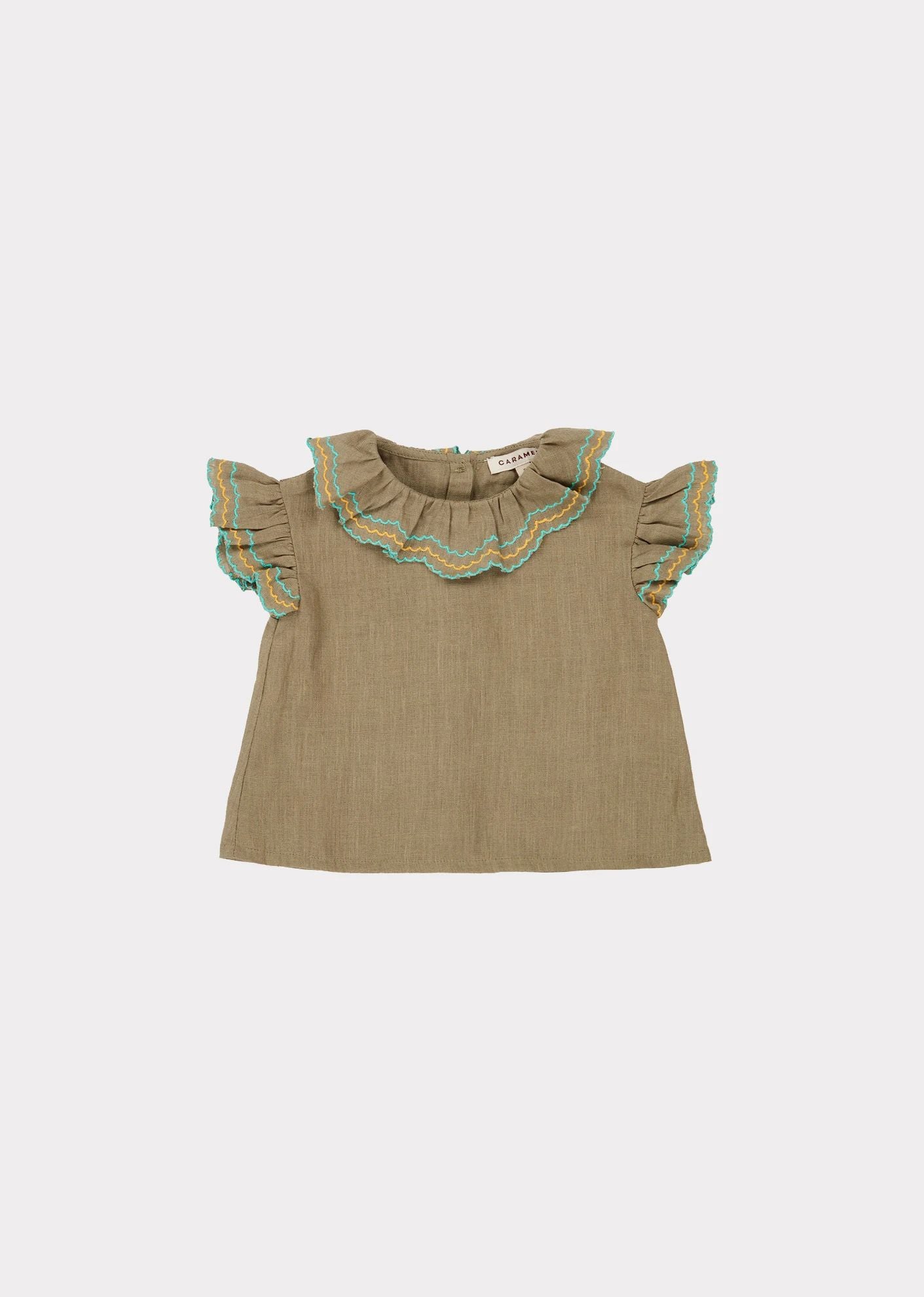 Baby Girls Dark Grey Frill Top