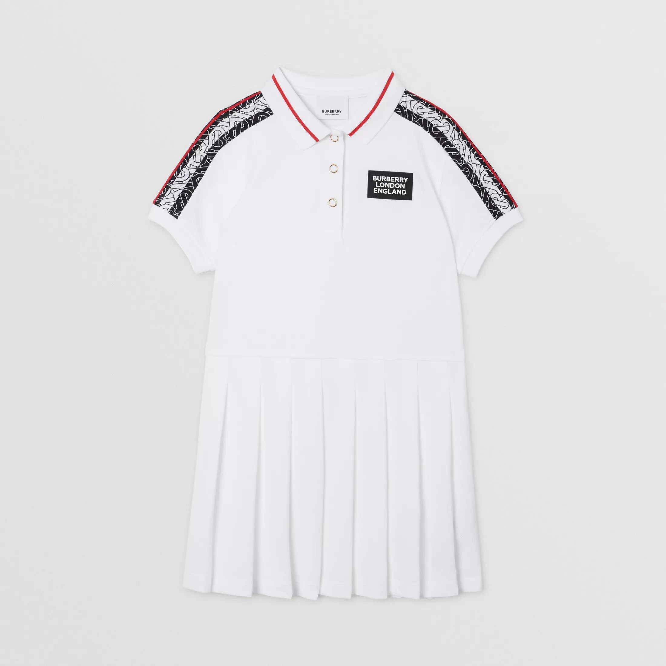 Girls White Cotton Dress