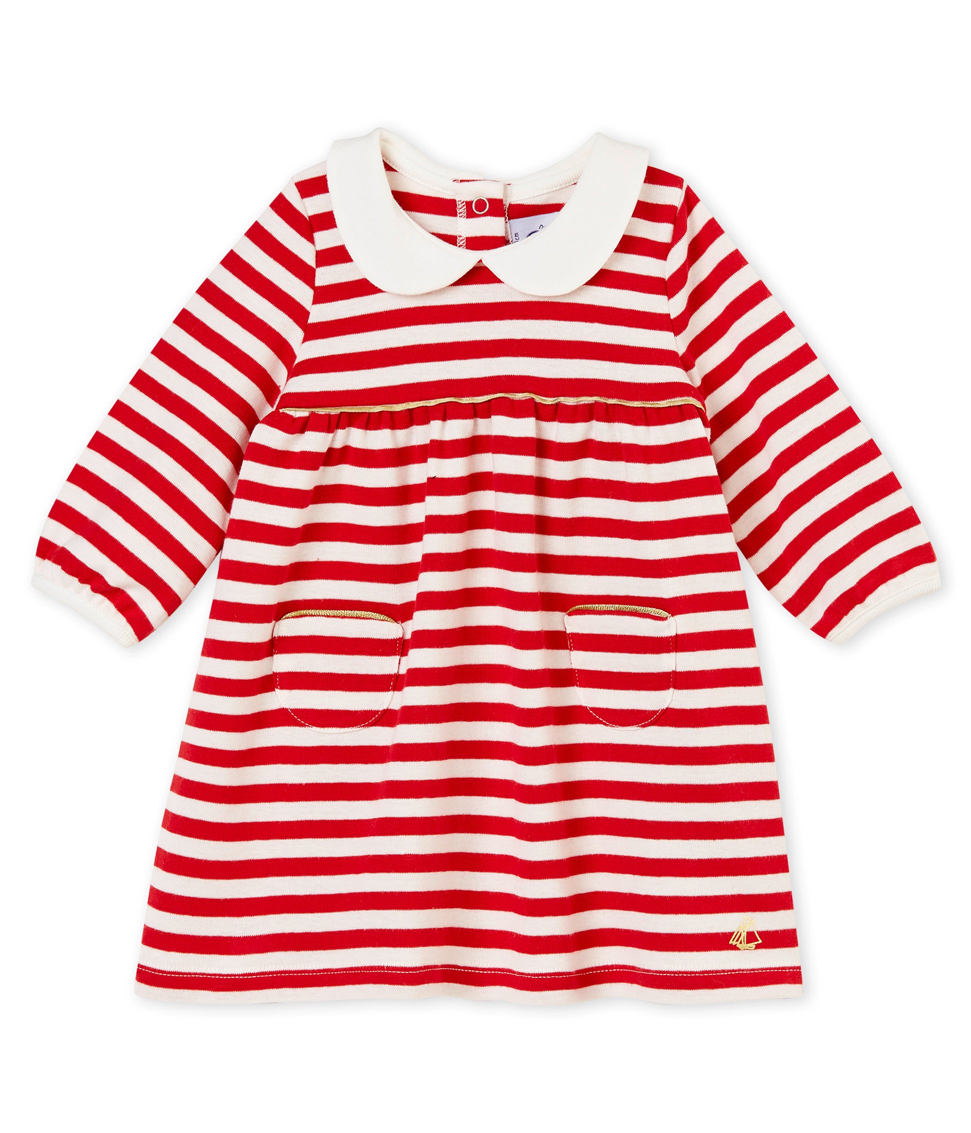Baby Girls Red Stripes Dress