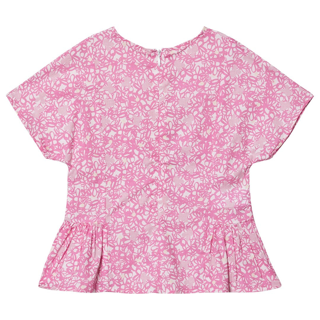 Girls Pink Cotton Top