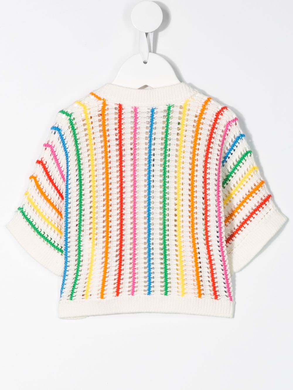 Baby Girls Rainbow Stripe Cotton Cardigan