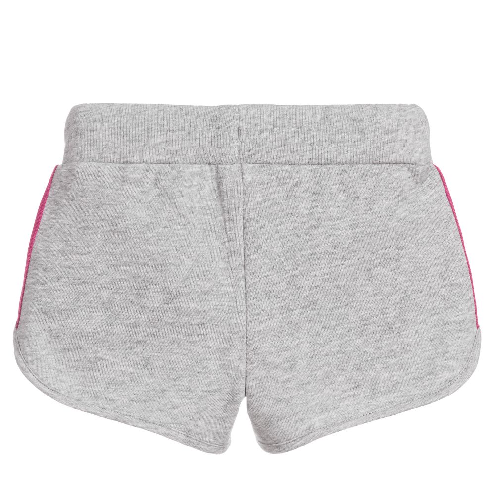 Girls Grey Cotton Shorts