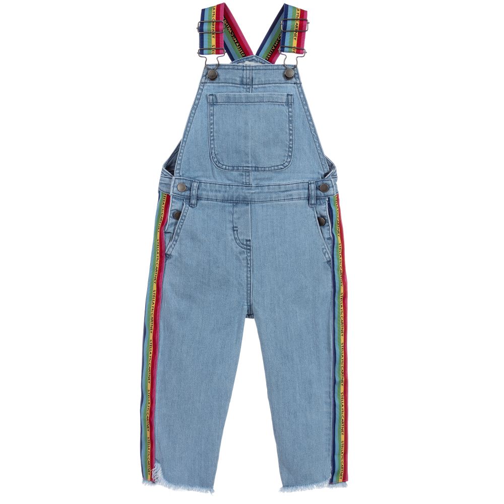 Girls Blue Denim Jumpsuit