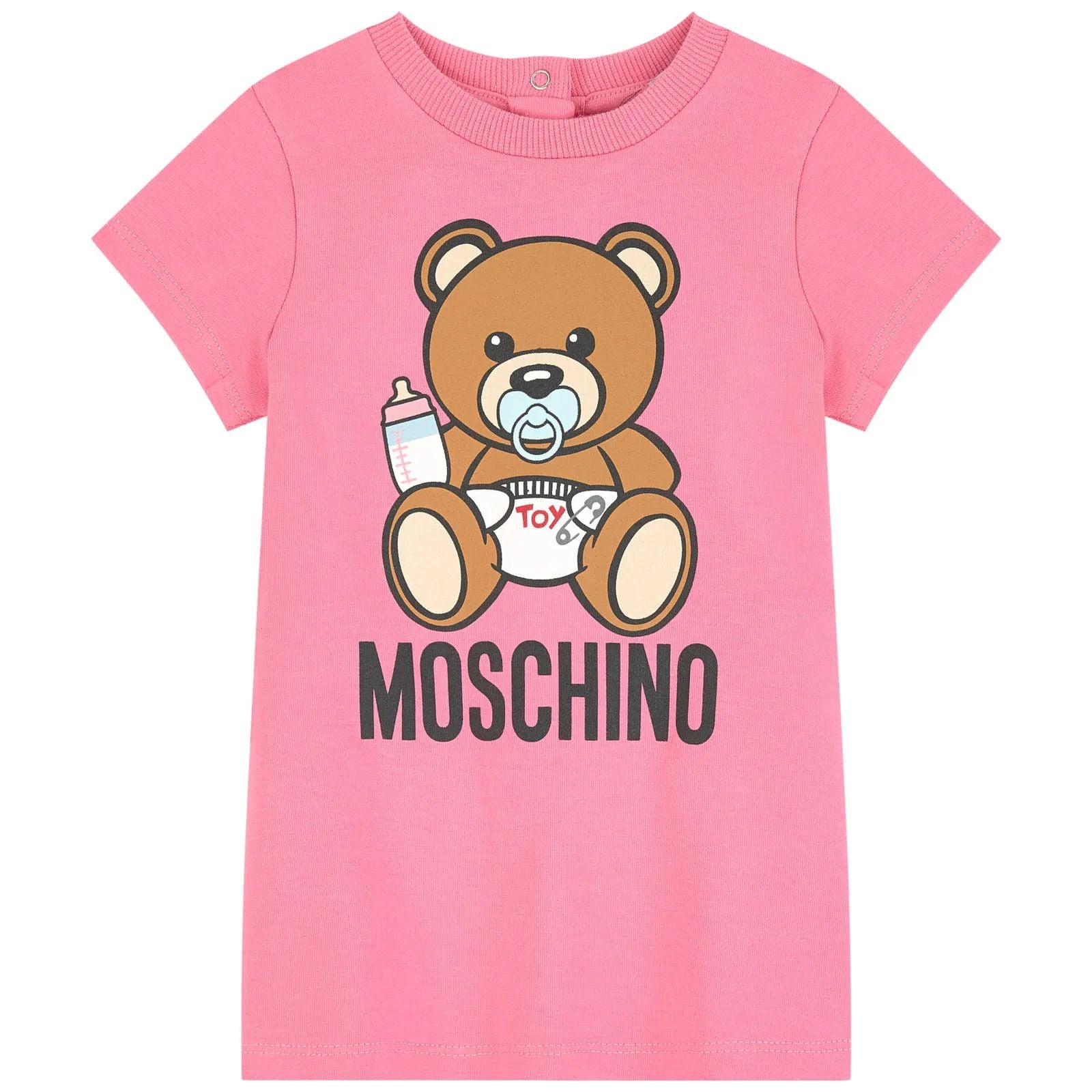 Baby Girls Dark Pink Cotton Dress
