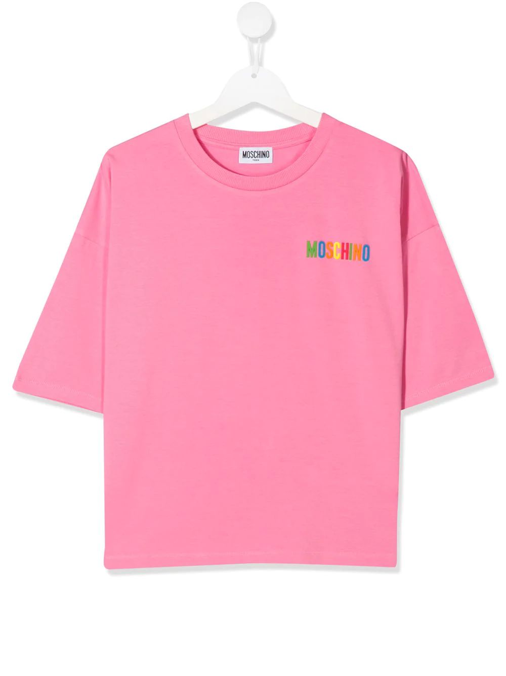 Girls Pink Cotton T-shirt