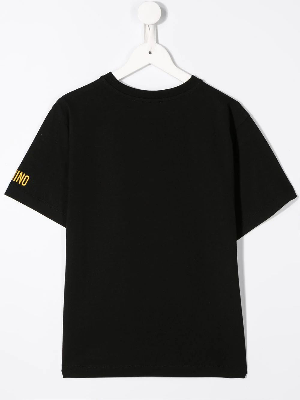 Girls Black Logo Cotton T-shirt