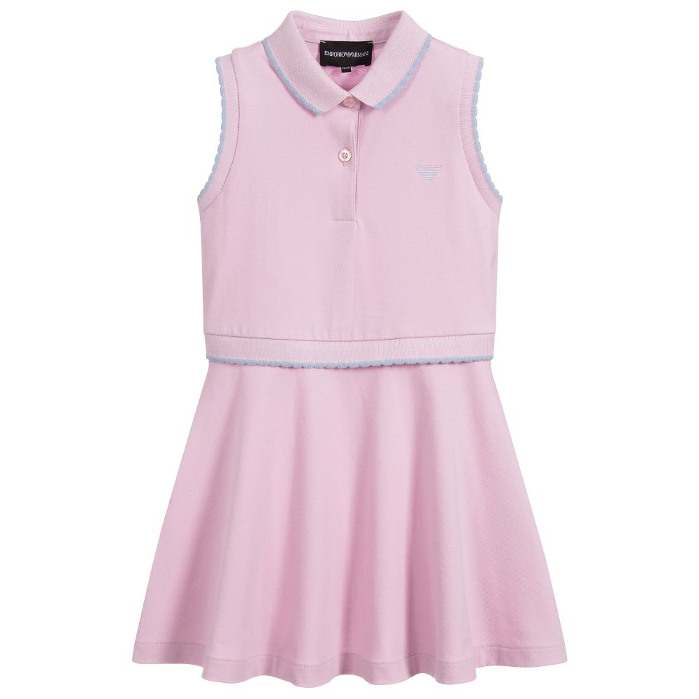 Girls Pink Cotton Dress