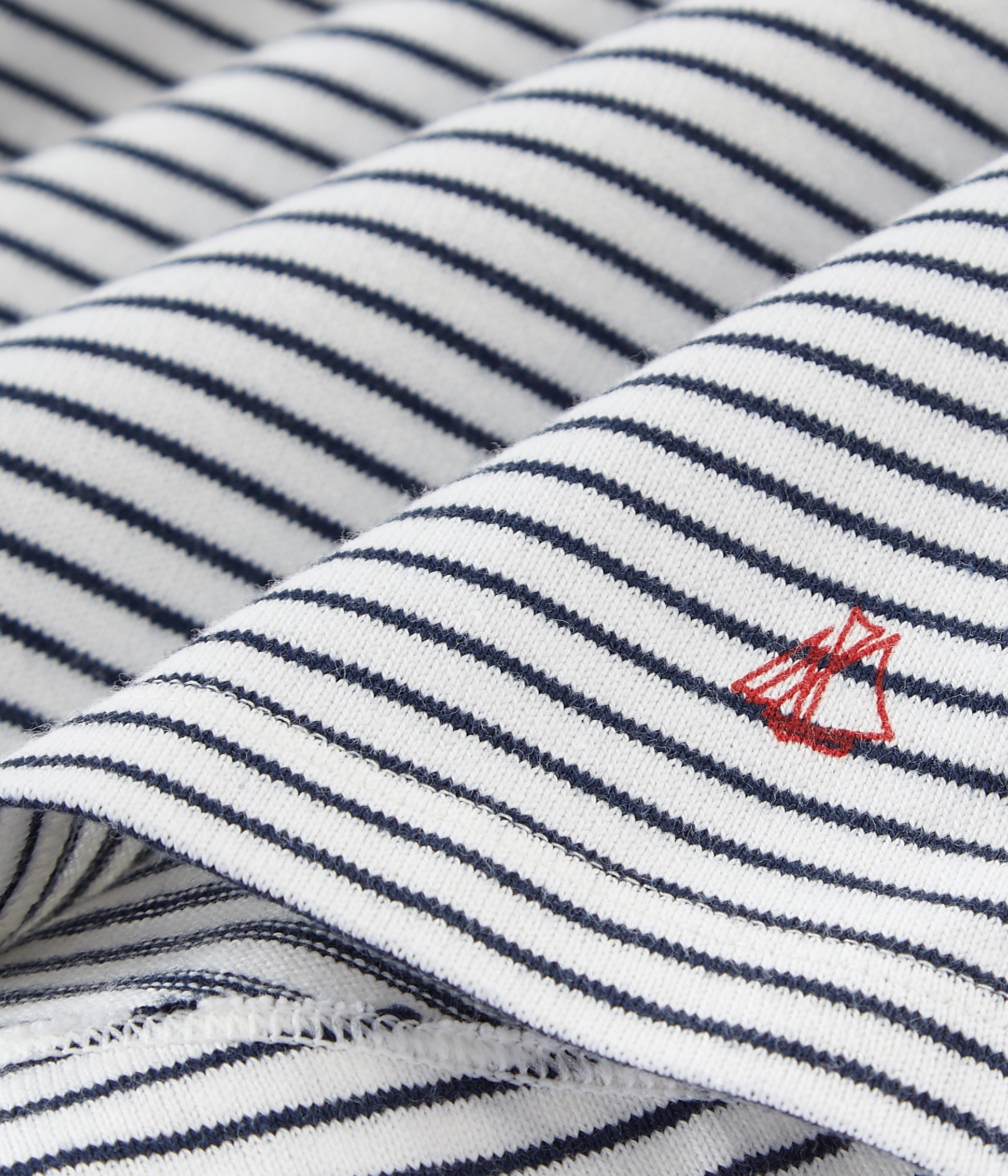 Girls Black & White Striped Cotton Sweatshirt