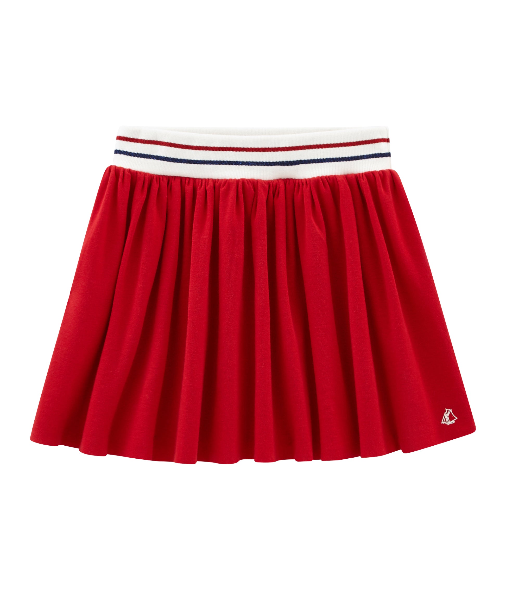 Girls Red Cotton Skirt