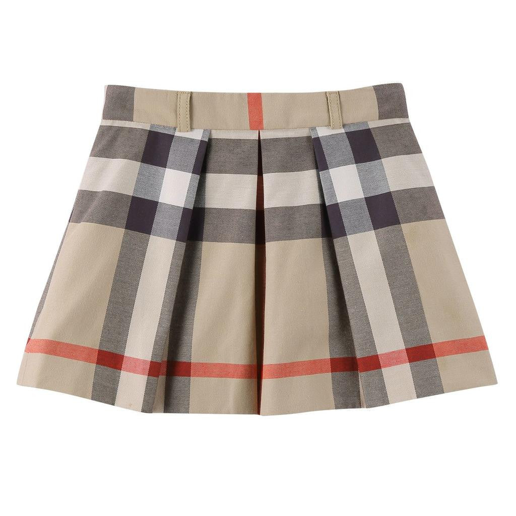 Girls Multicolor Classic Check Pleated Skirt - CÉMAROSE | Children's Fashion Store - 1