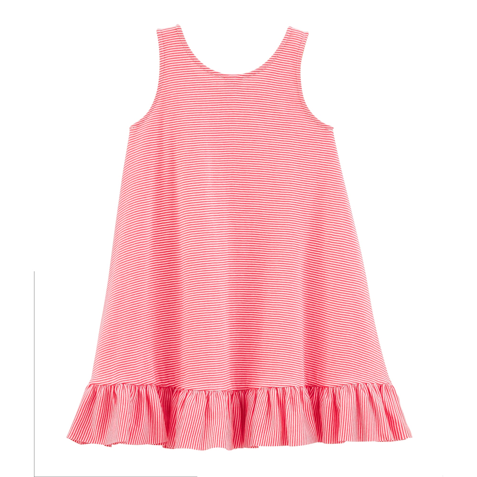 Girls Pink Stripes Dress