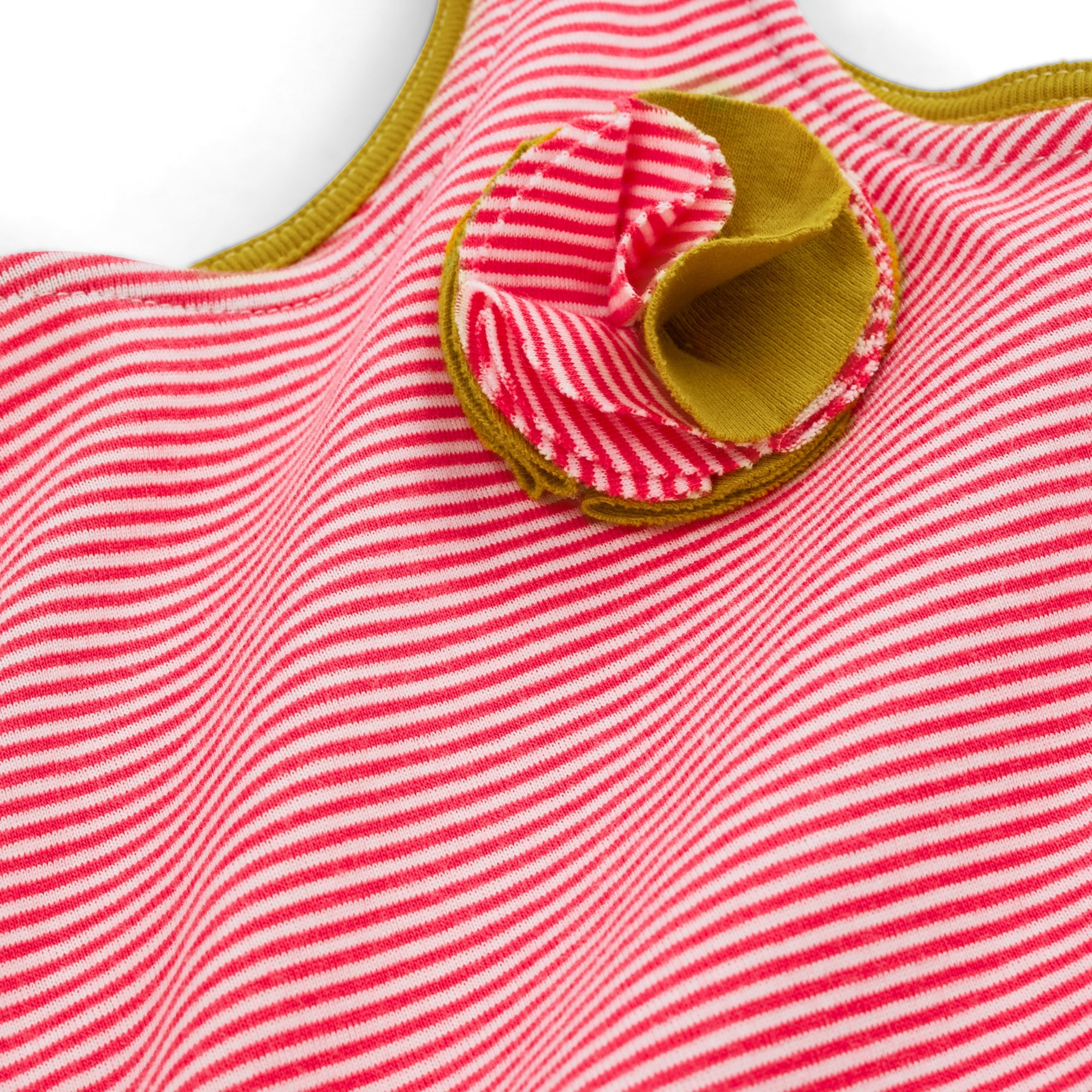 Girls Pink Stripes Dress