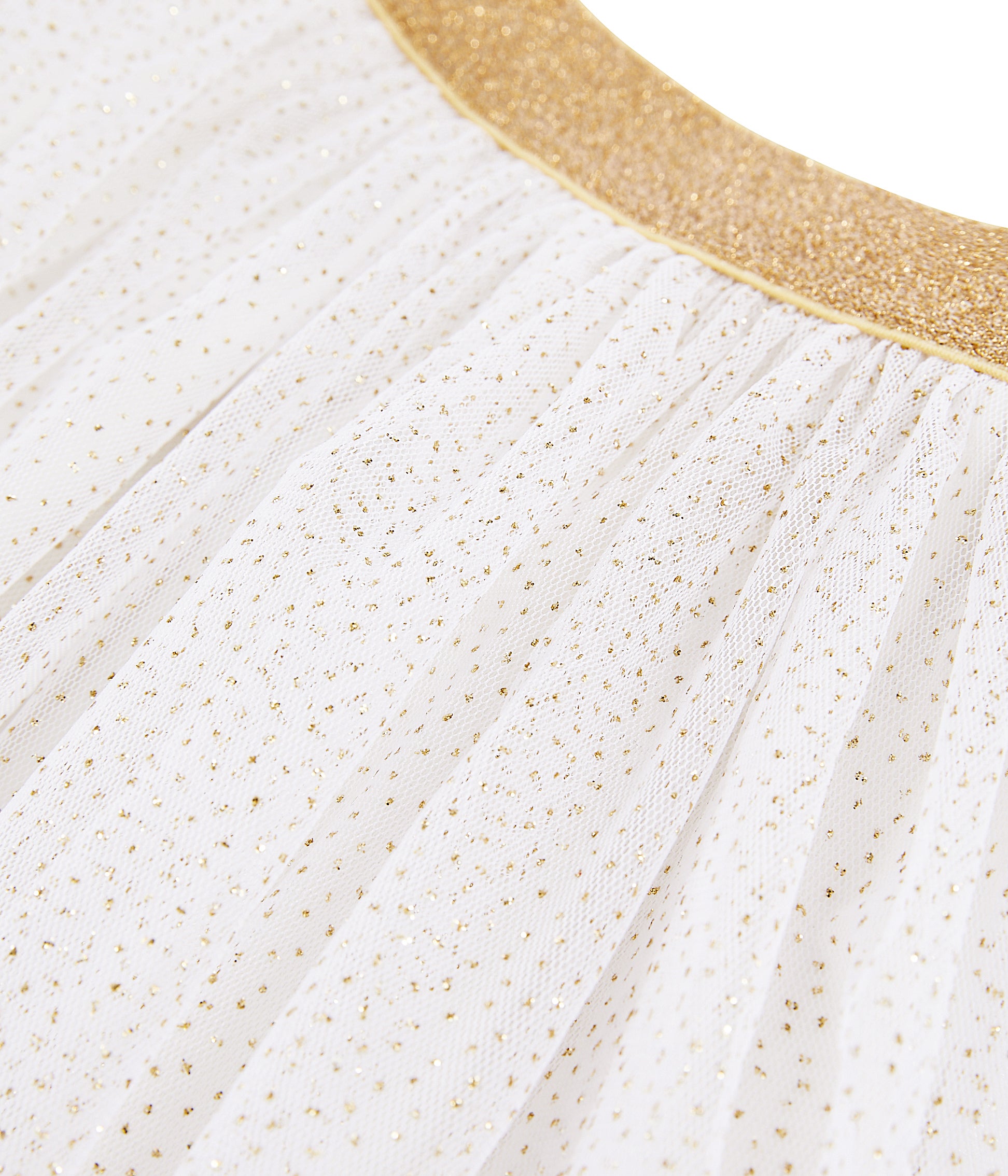 Girls White Cotton Skirt