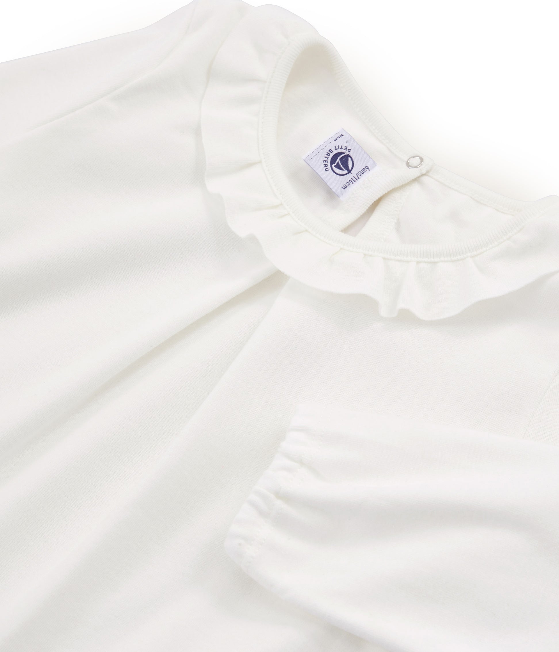 Girls White Frill Shirt