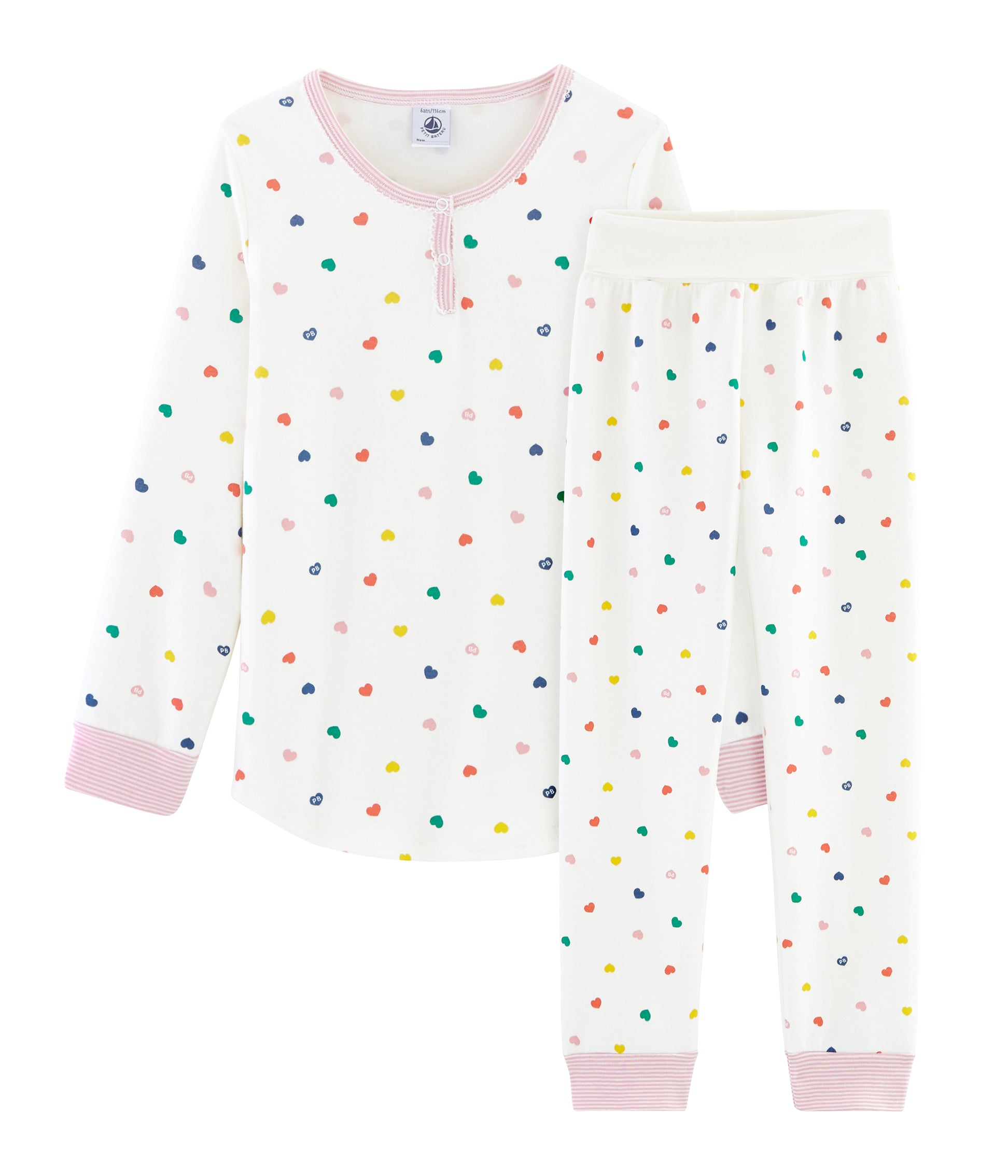 Girls Multicolor Cotton Nightwear Set