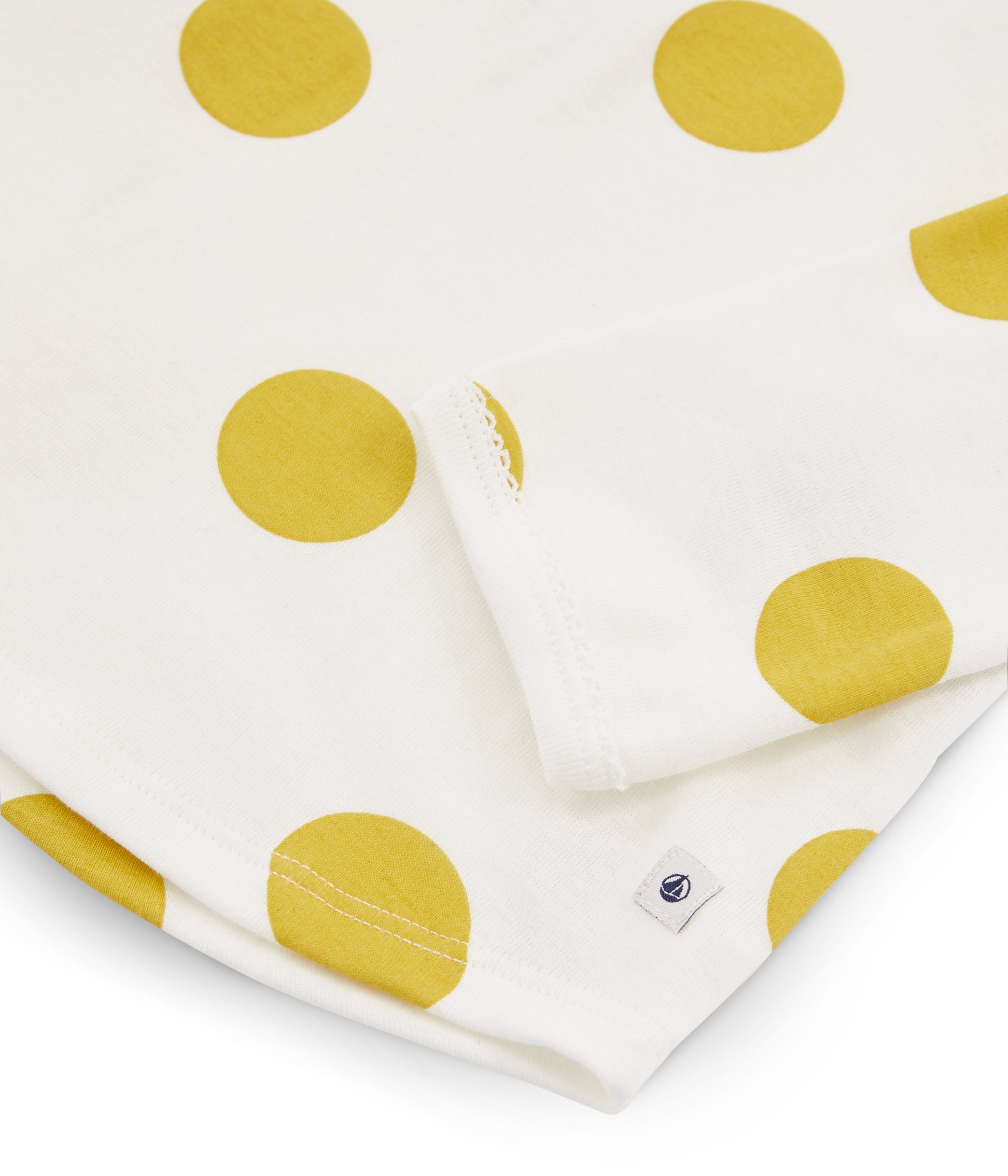 Girls White & Yellow Cotton Nightwear Set