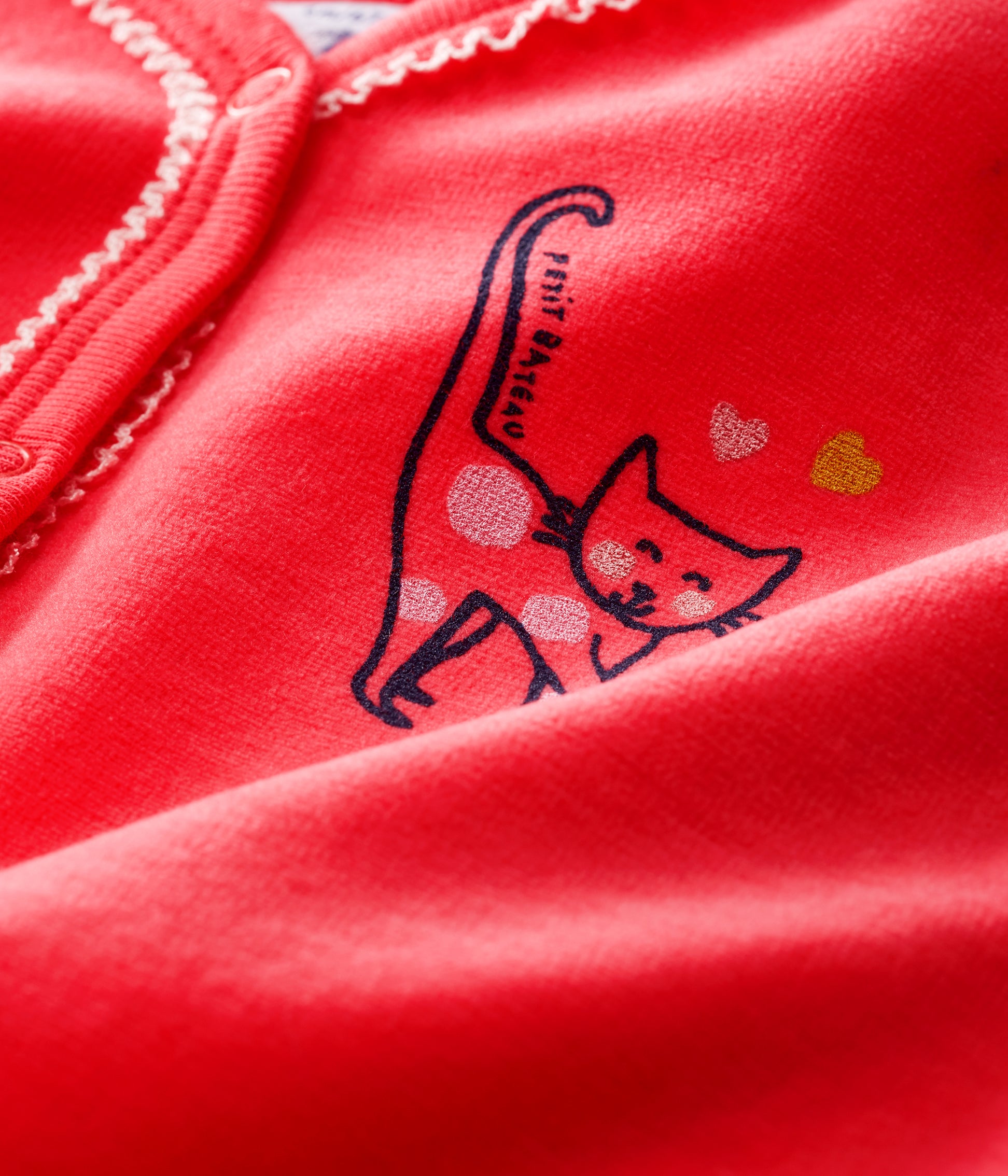 Baby Girls Red Cotton Jumpsuit