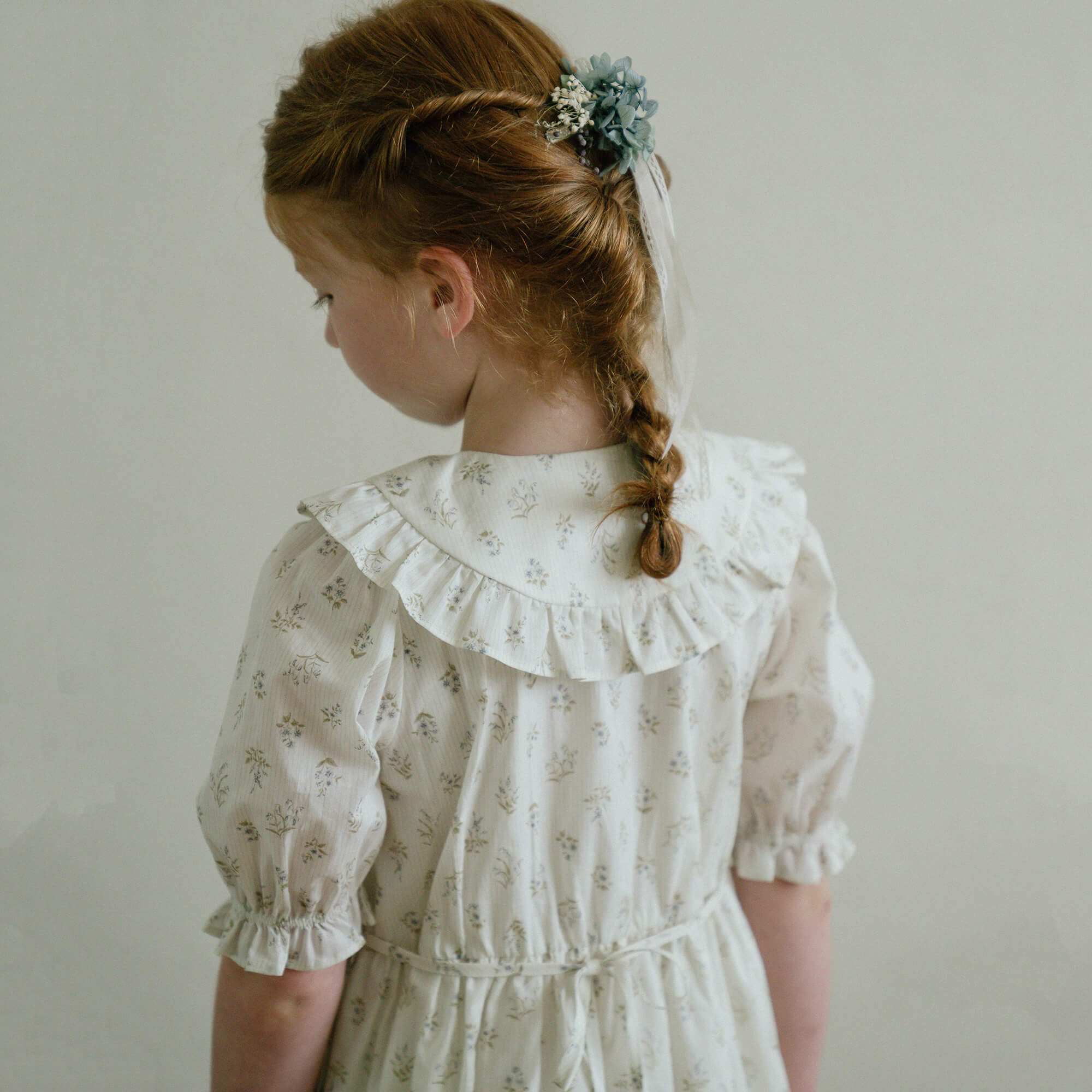 Girls Blue Flower Hair Clip