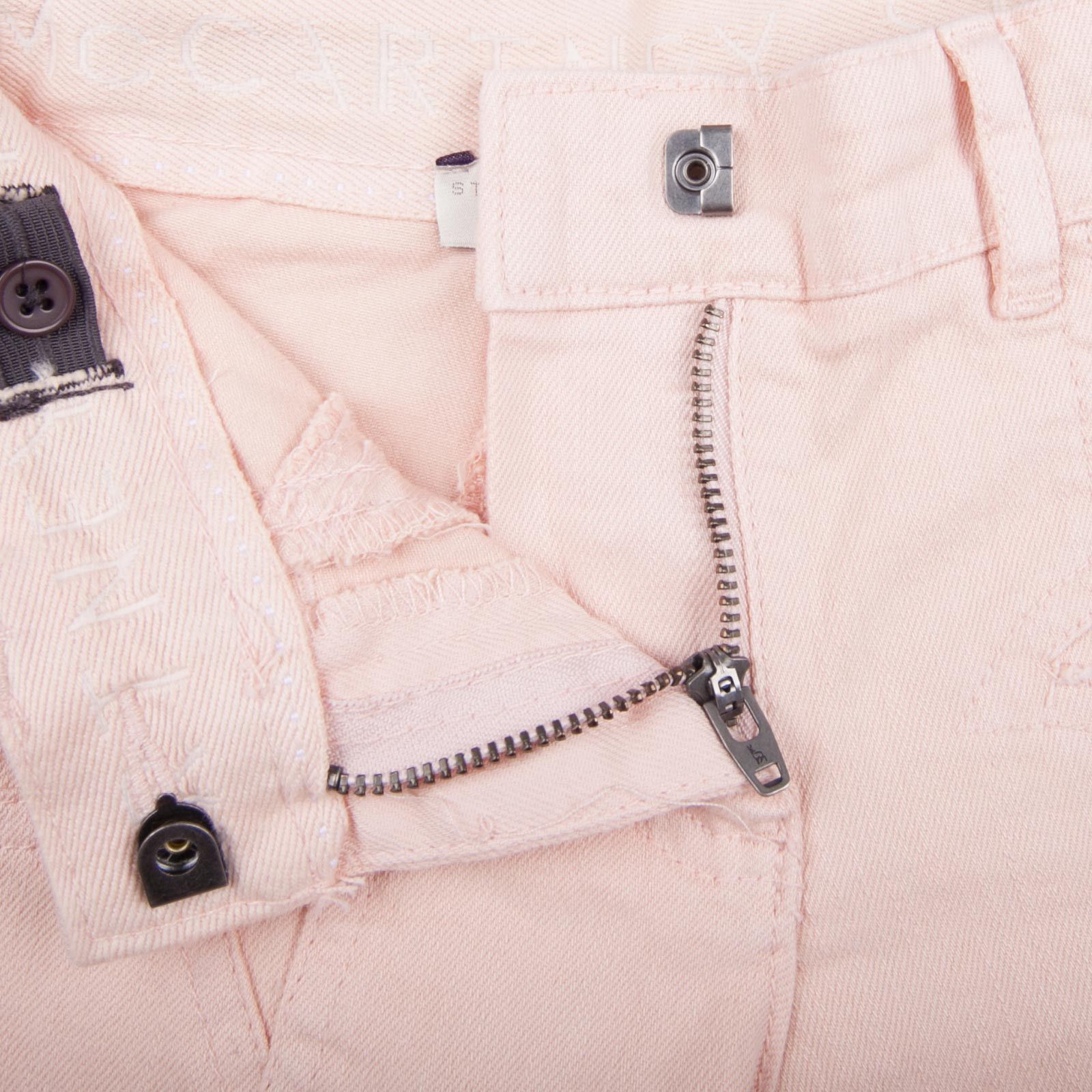 Twinkle Girls Peachy Pink Skinny Jeans With Star Trims - CÉMAROSE | Children's Fashion Store - 4