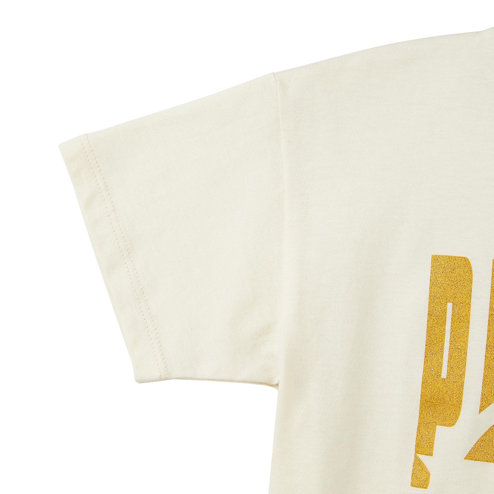 Baby Girls White Cotton T-shirt
