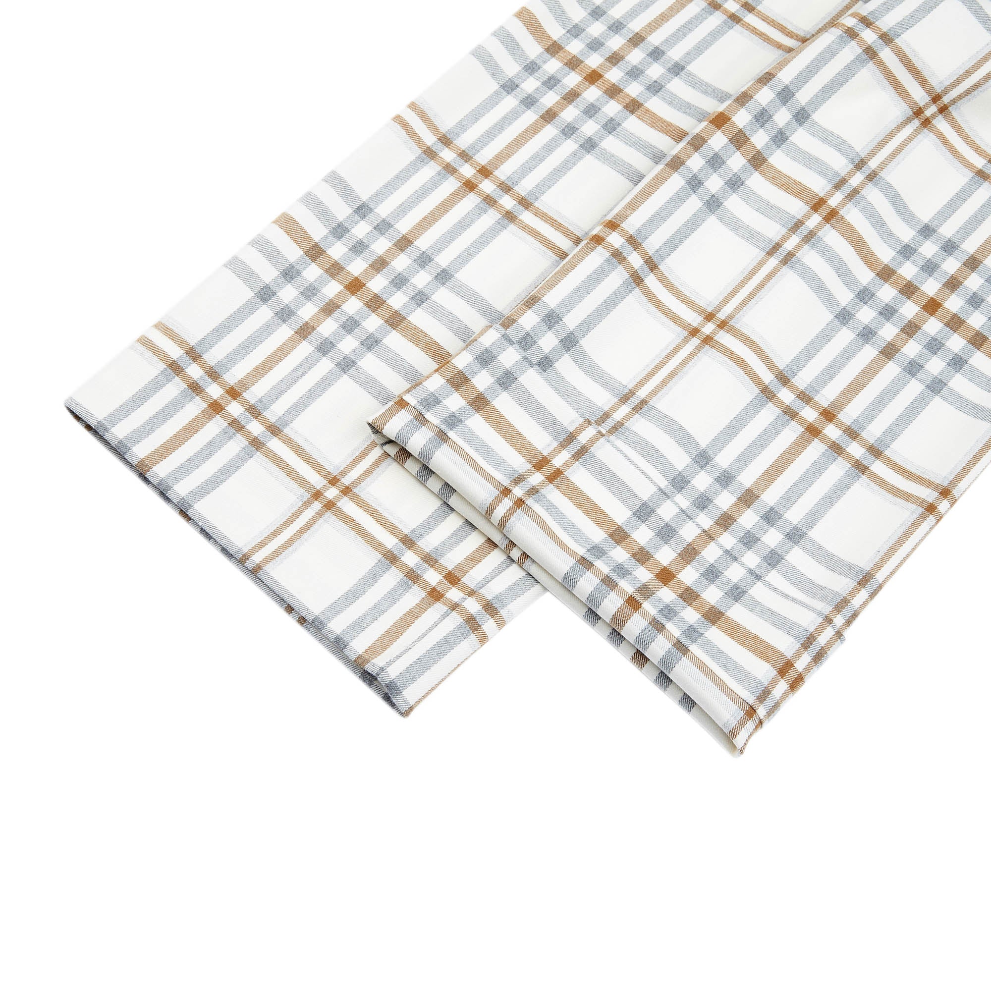 Girls Beige Check Trousers