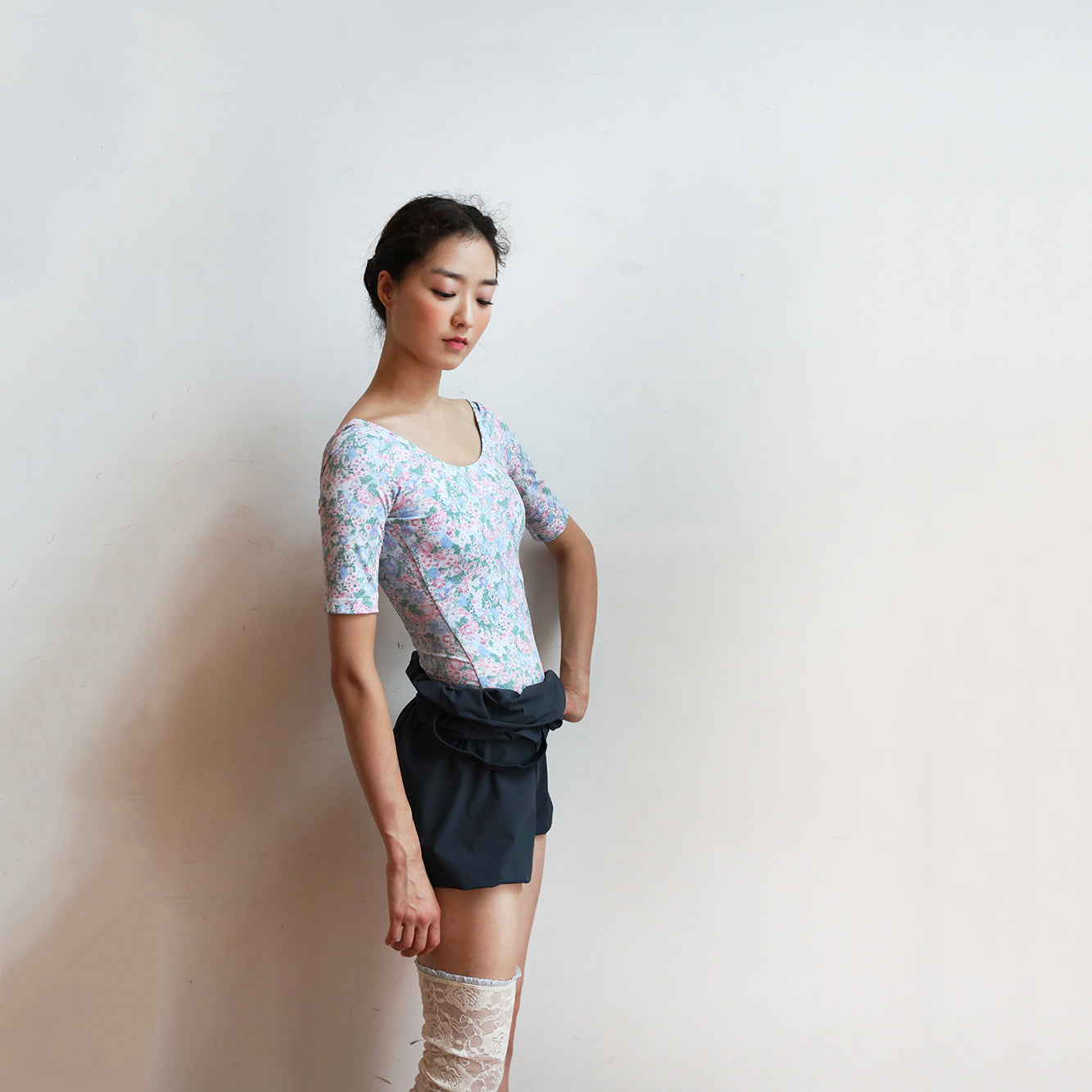 Girls Navy Ballet Trousers