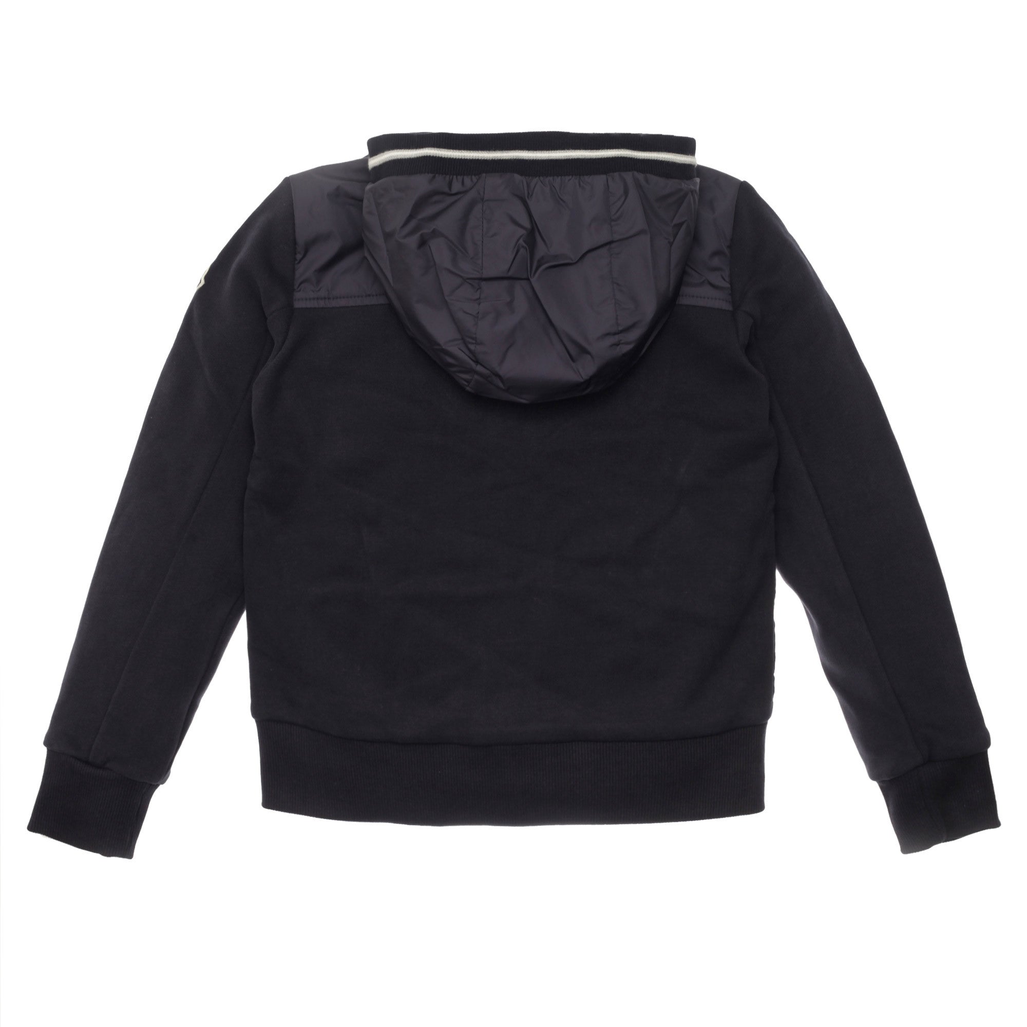 Girls Navy Blue Knitted Hooded Cardigan - CÉMAROSE | Children's Fashion Store - 3