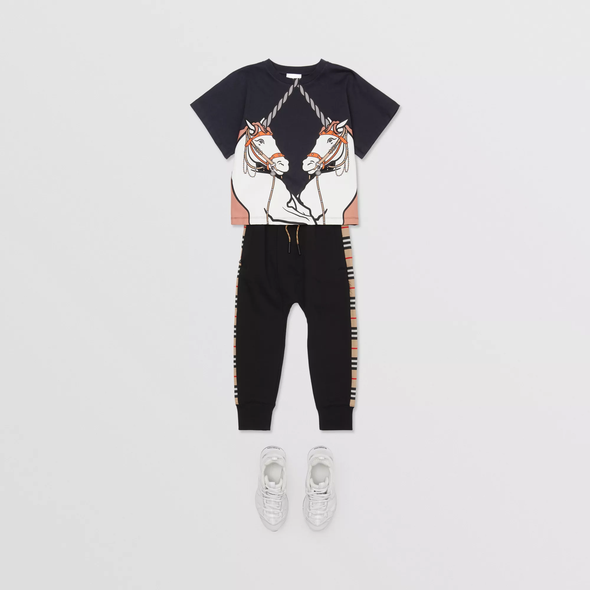 Girls Ink Print Cotton T-Shirt