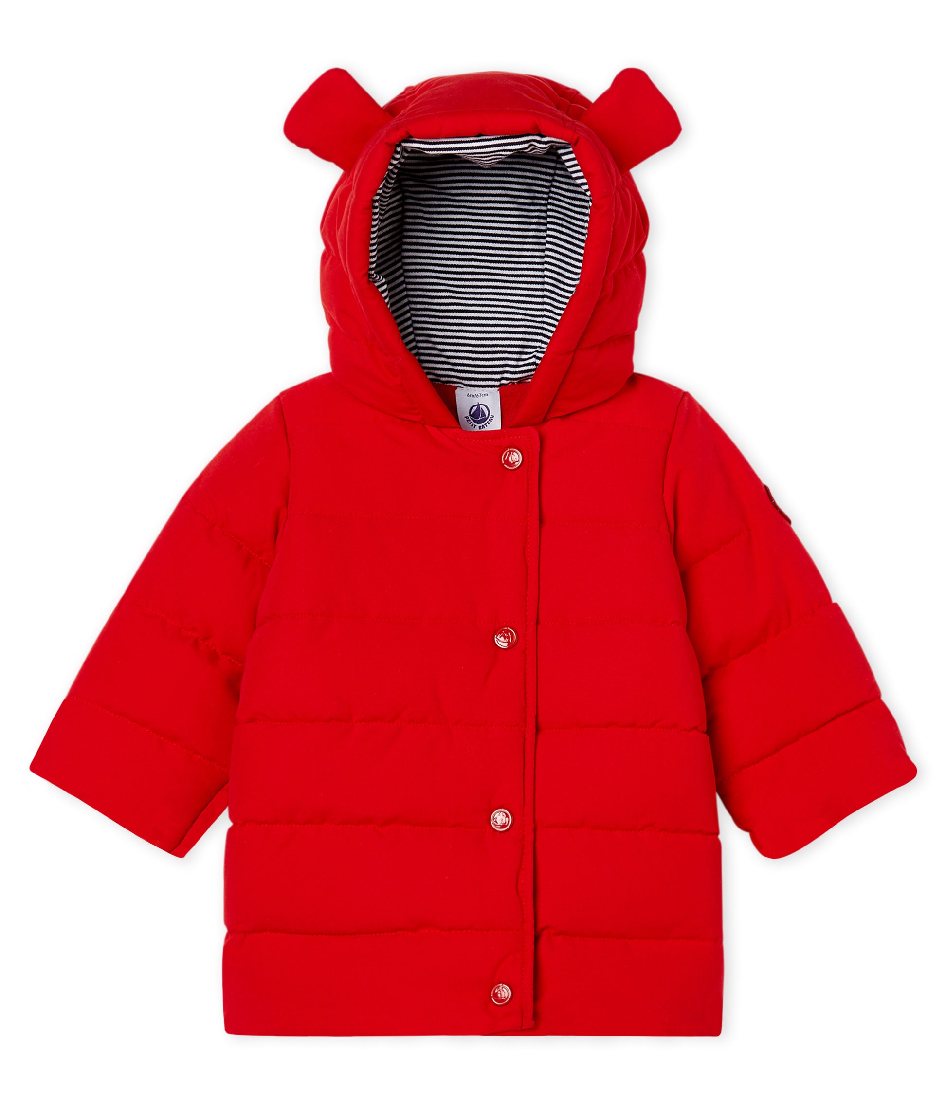 Baby Girls Red Hooded Coat