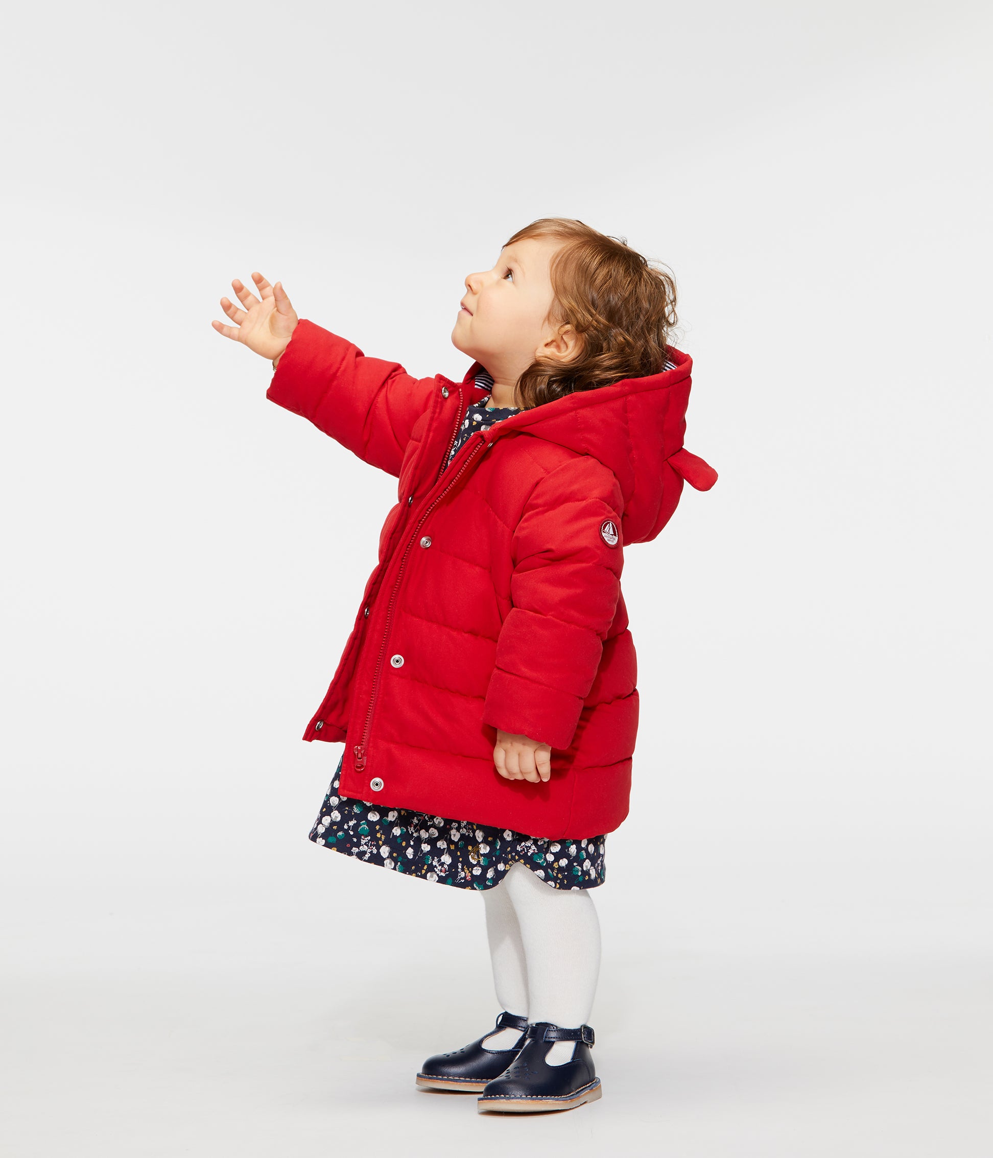 Baby Girls Red Hooded Coat