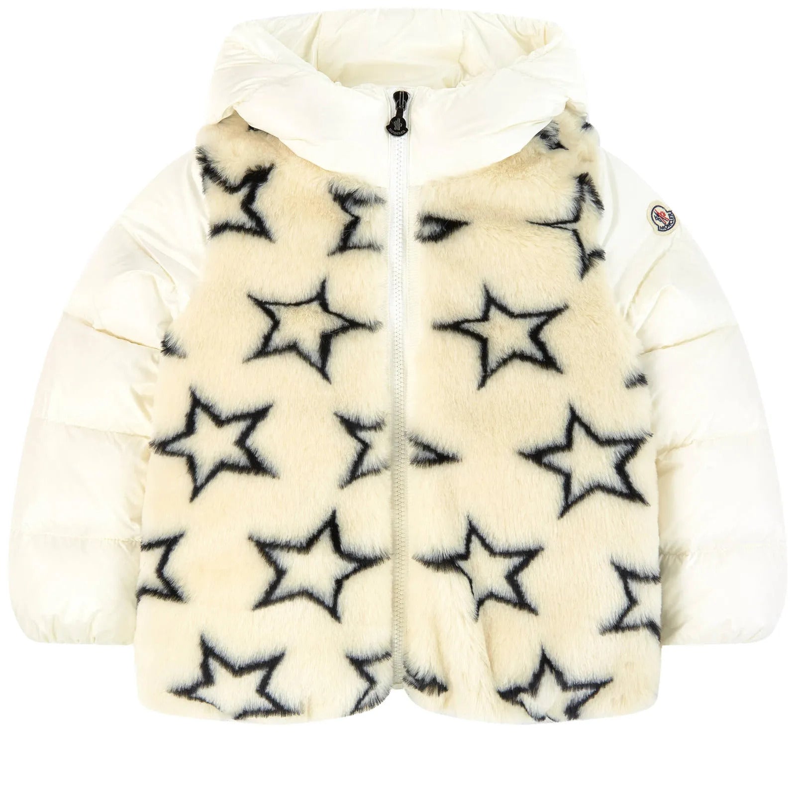 Girls Charcoal Stars Padded Down Jacket