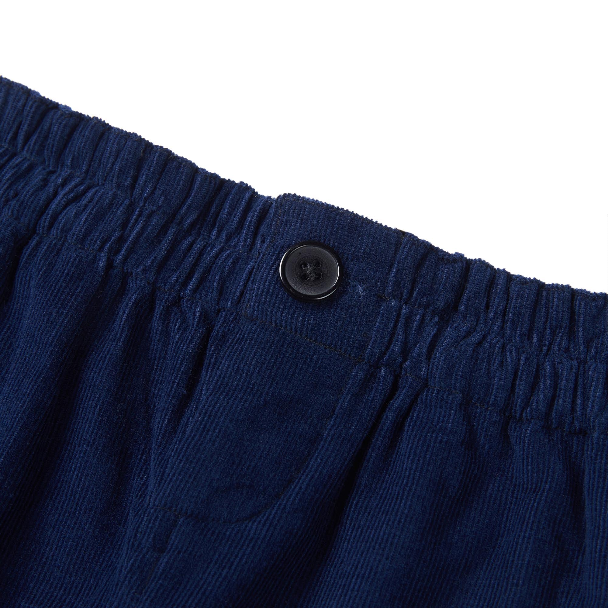 Girls Dark Blue Cotton Shorts