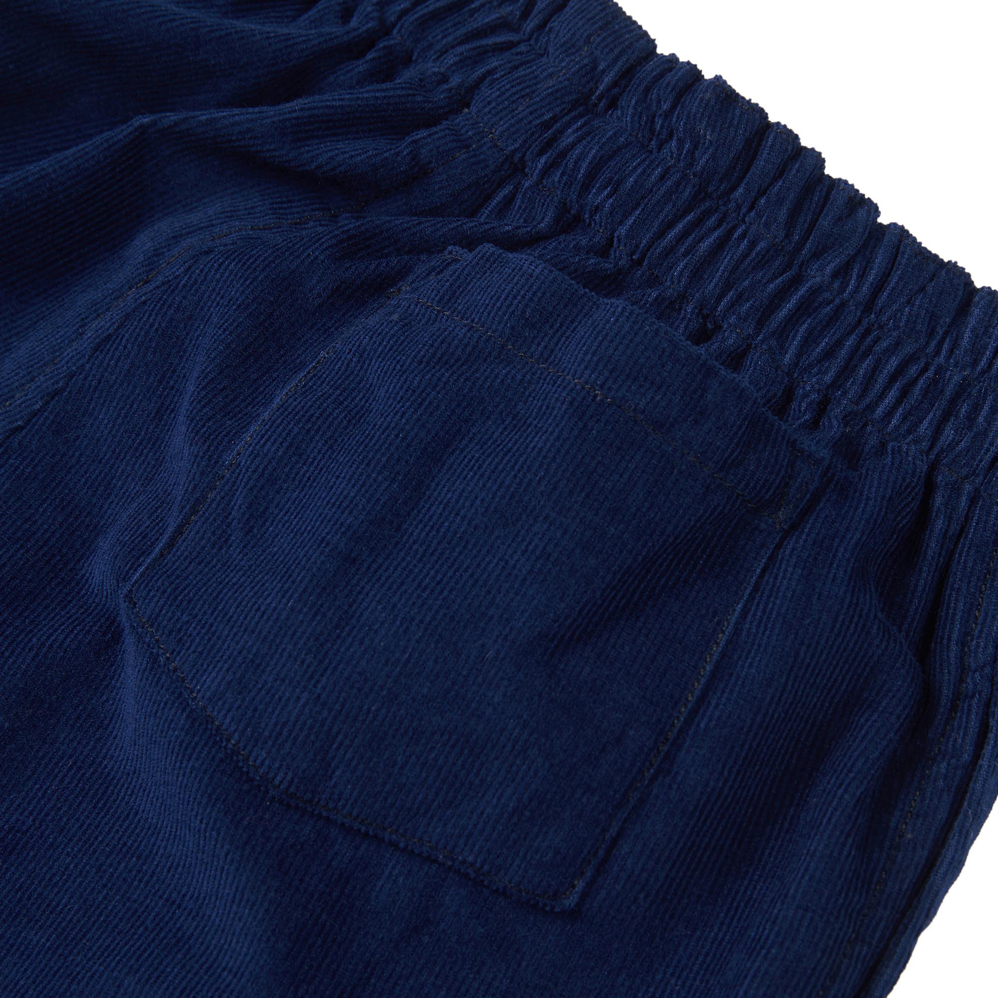 Girls Dark Blue Cotton Shorts