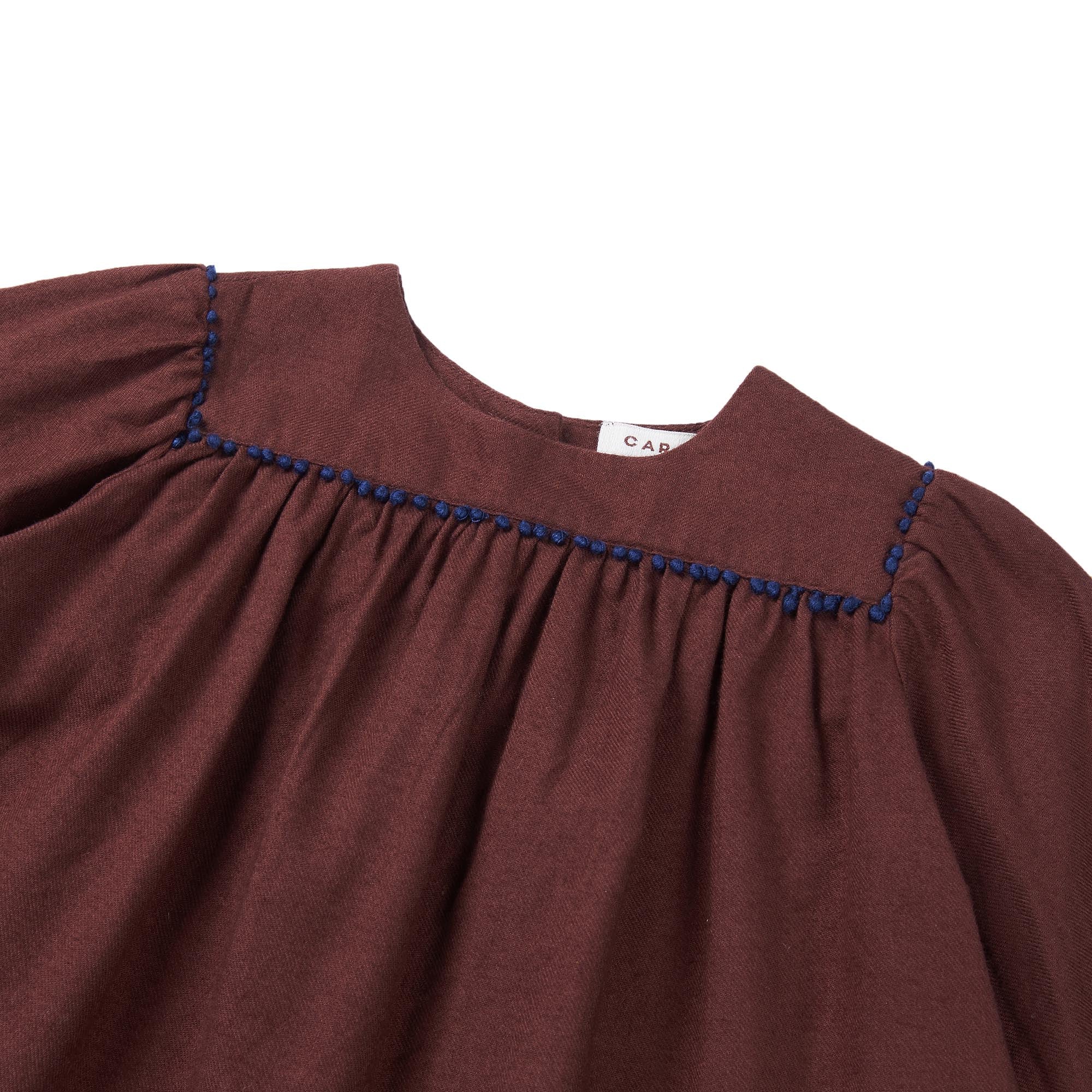 Baby Girls Chocolate Cotton Blouse