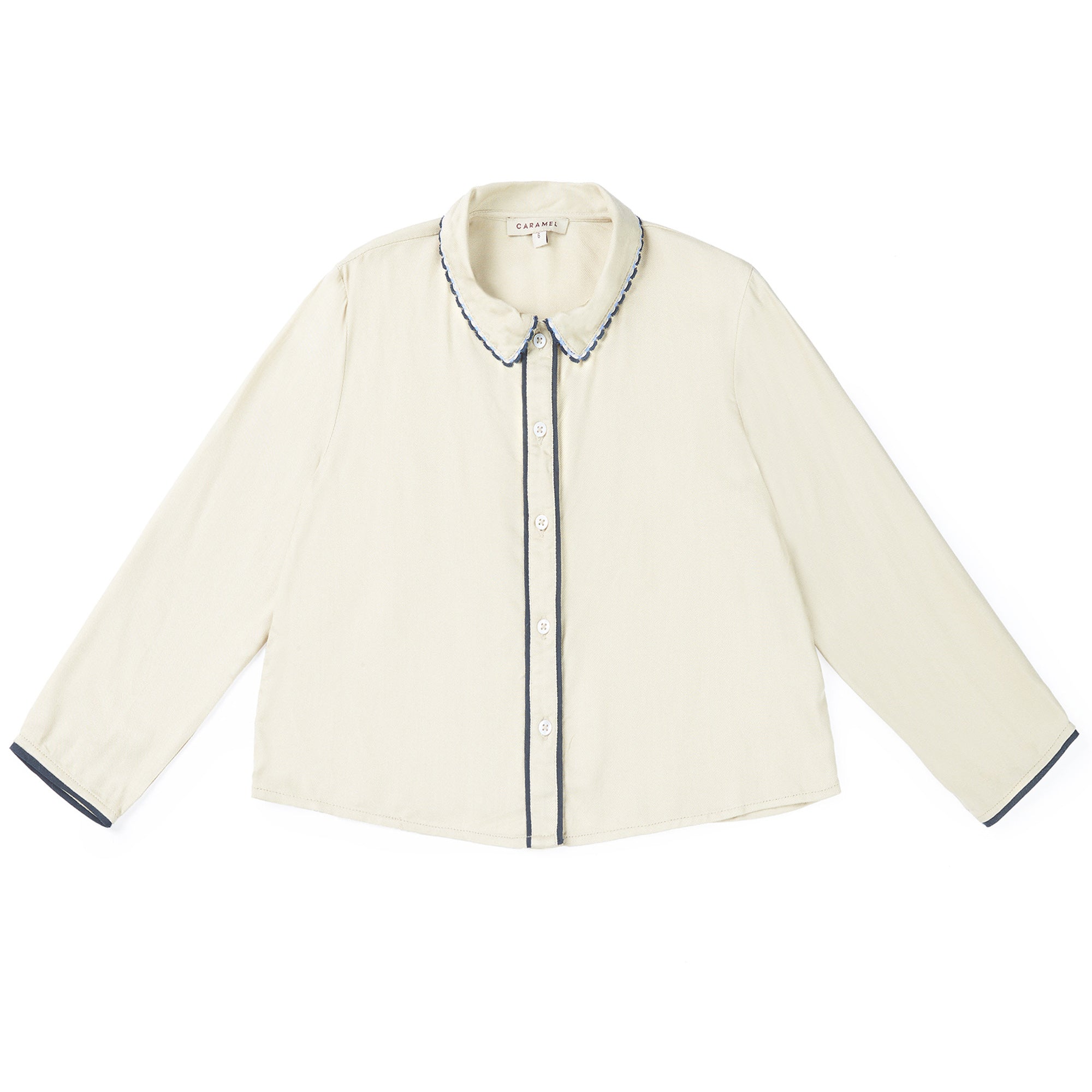 Girls Beige & Black Shirt
