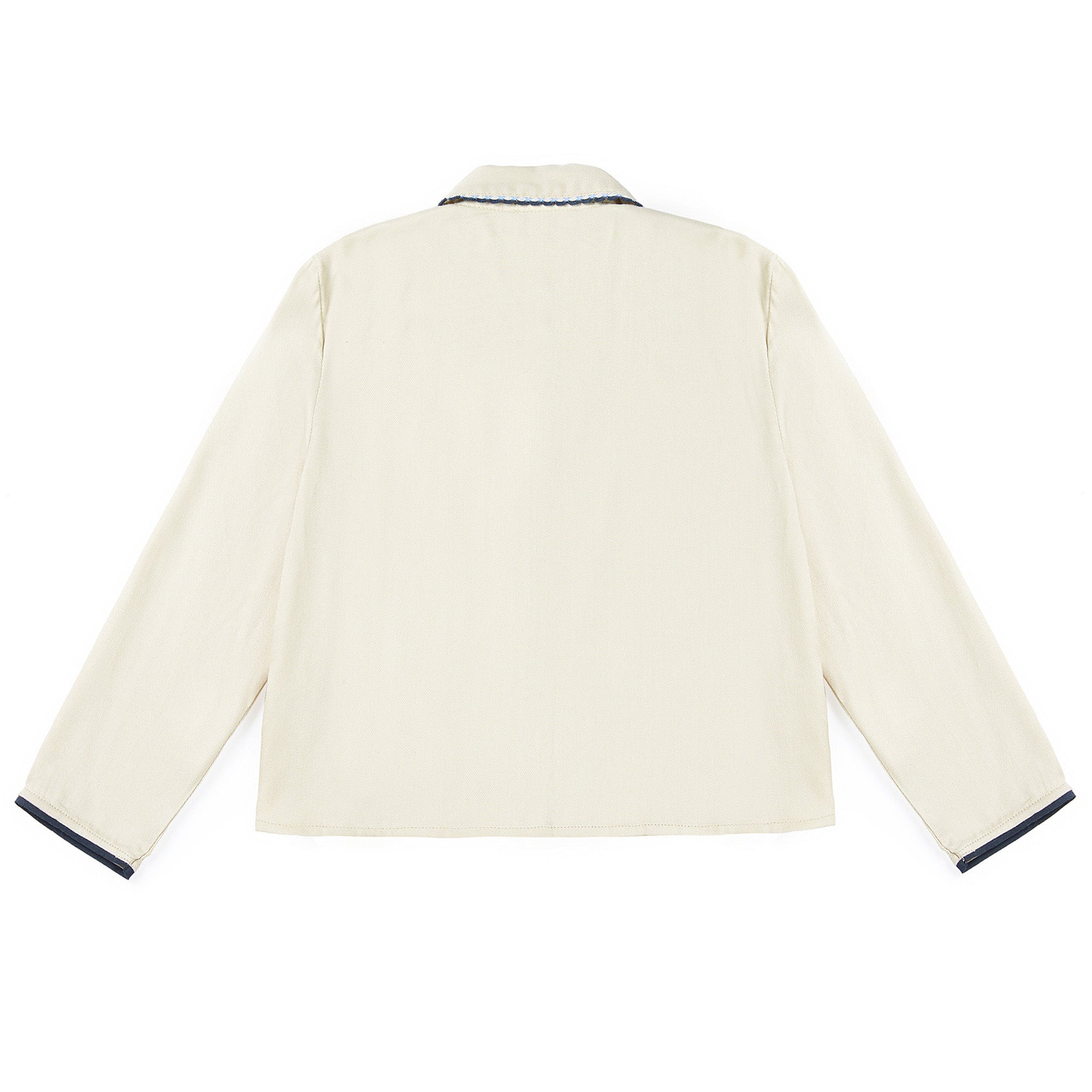 Girls Beige & Black Shirt