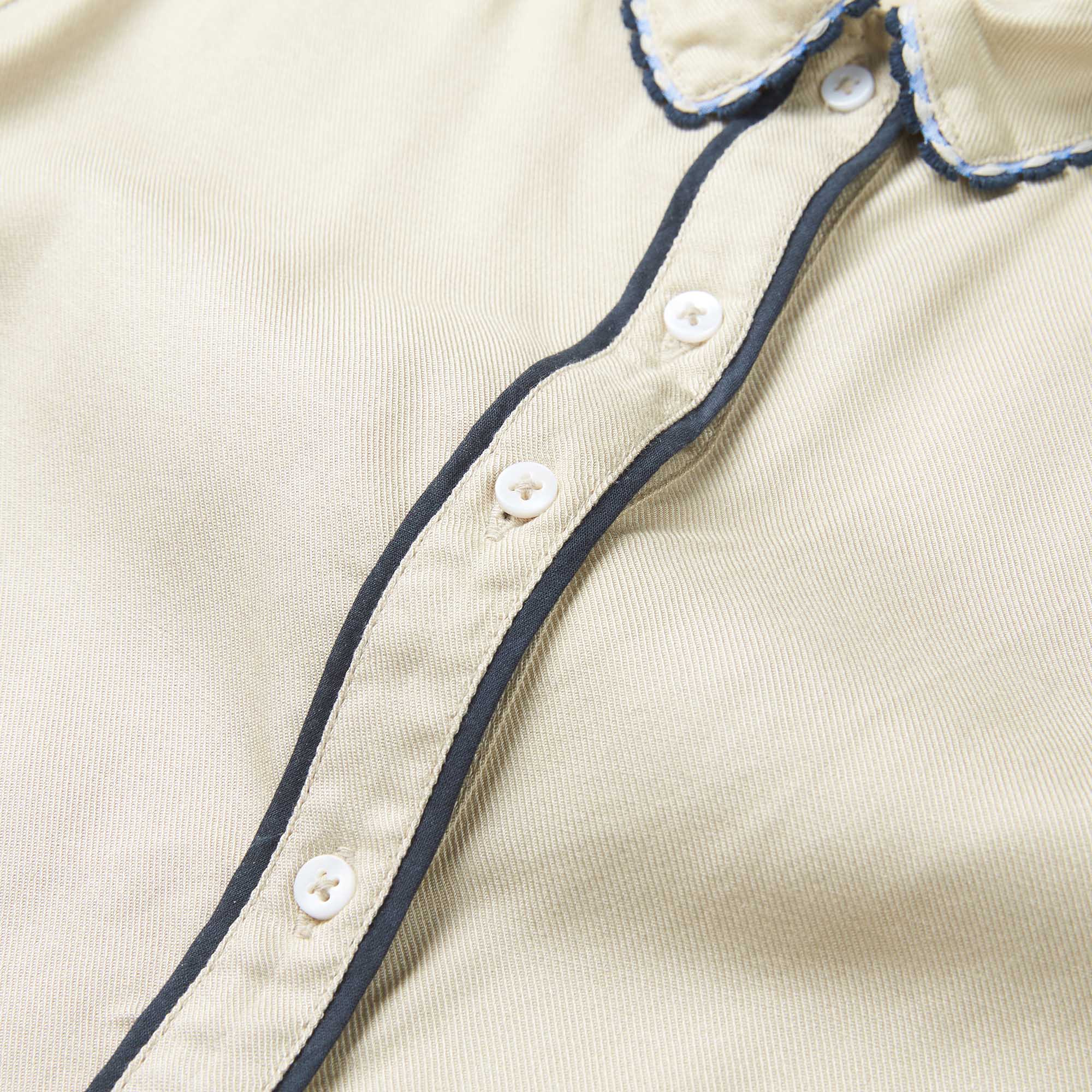 Girls Beige & Black Shirt