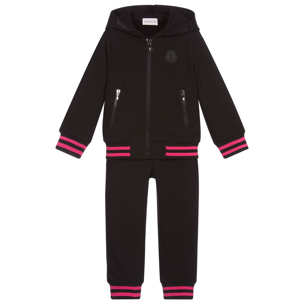Girls Black Knitwear Clothing Ensemble