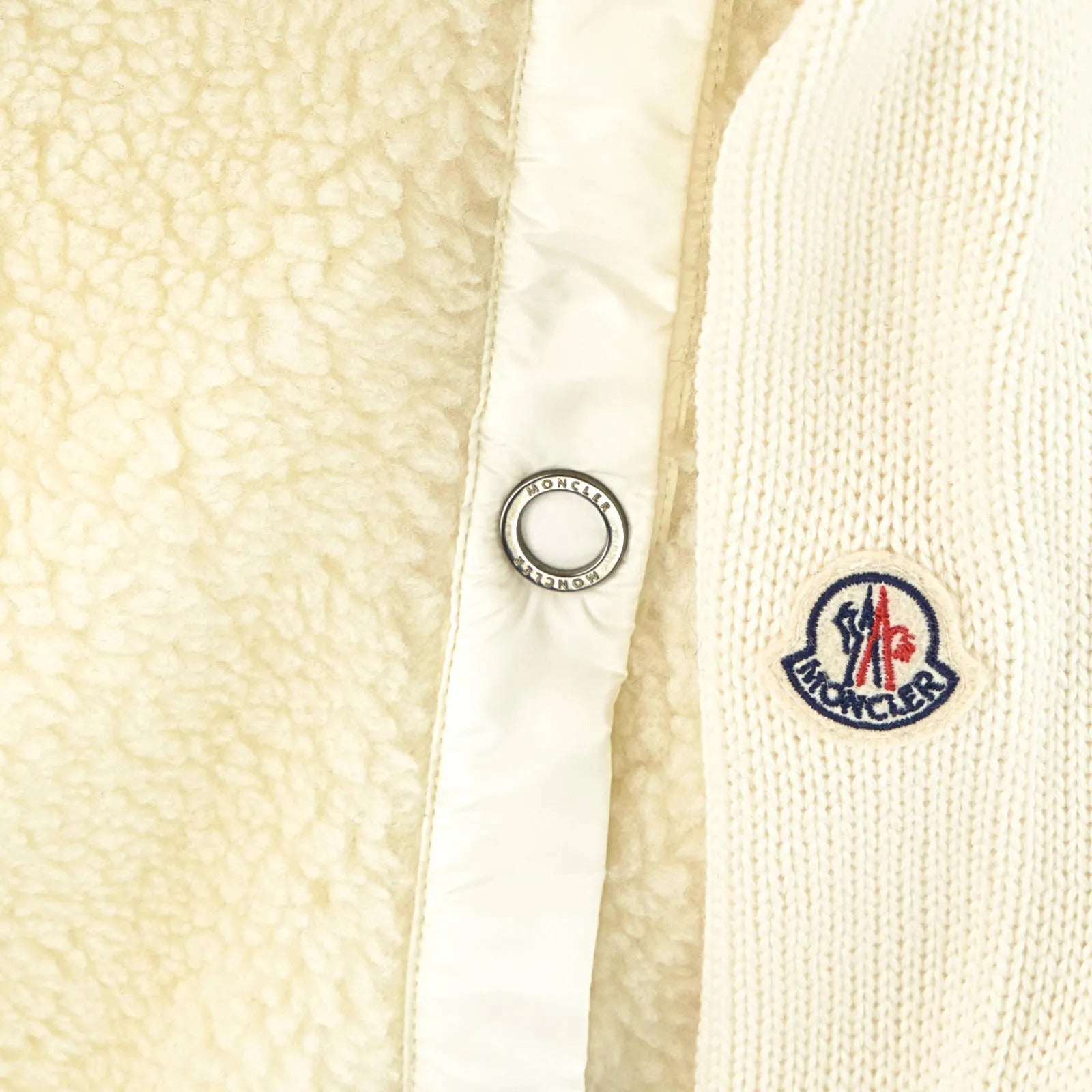 Girls Natural Virgin Wool Cardigan