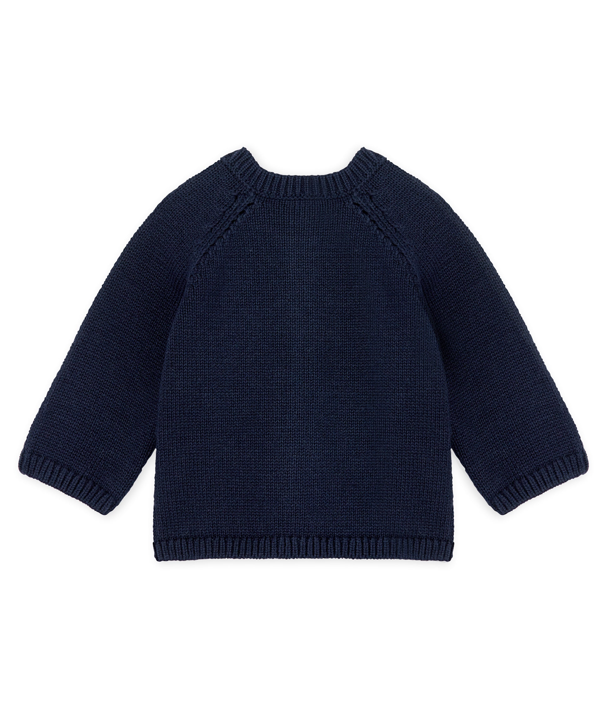 Baby Girls Blue Embroidered Cardigan