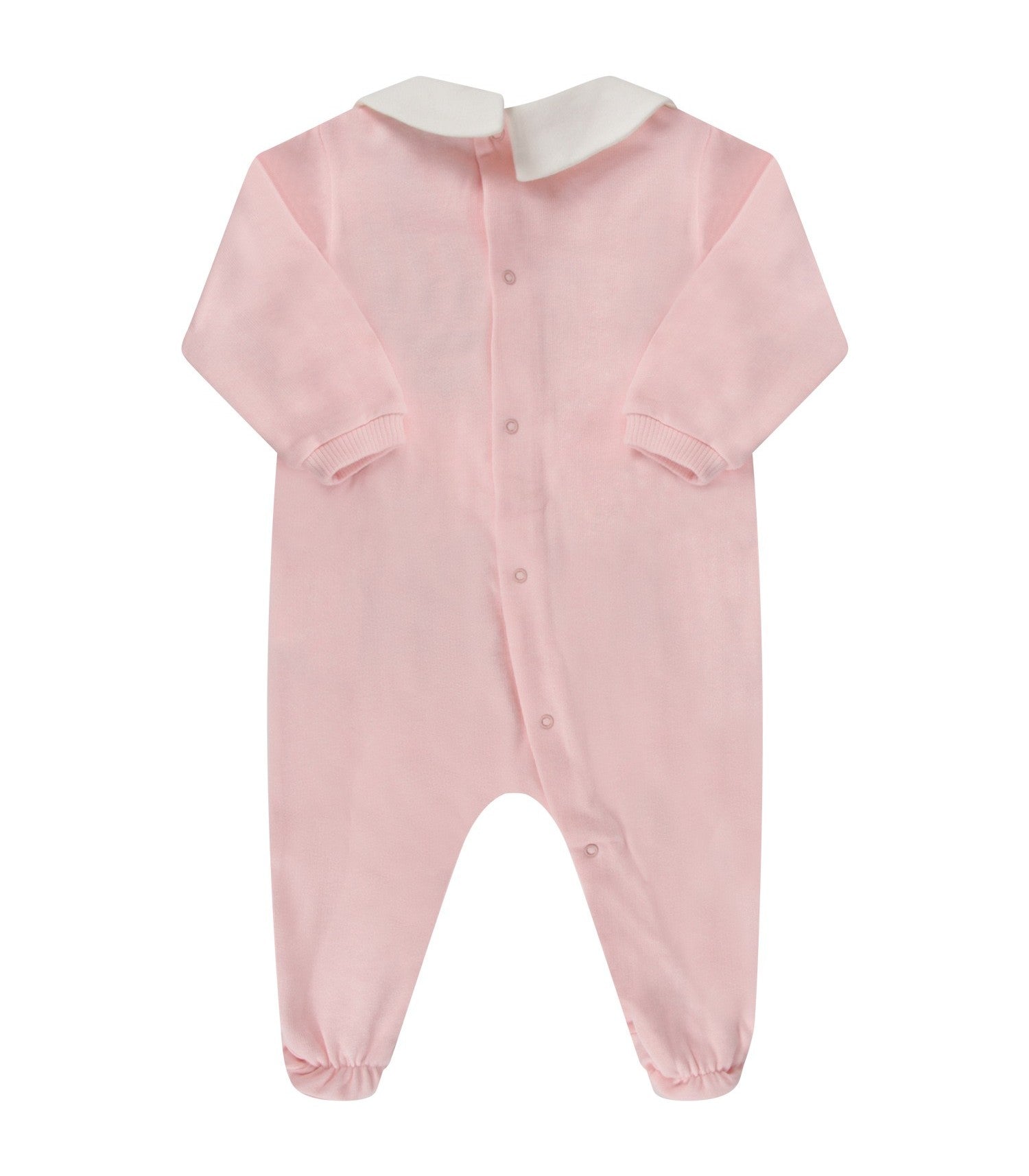 Baby Girls Light Pink Cotton Babysuit