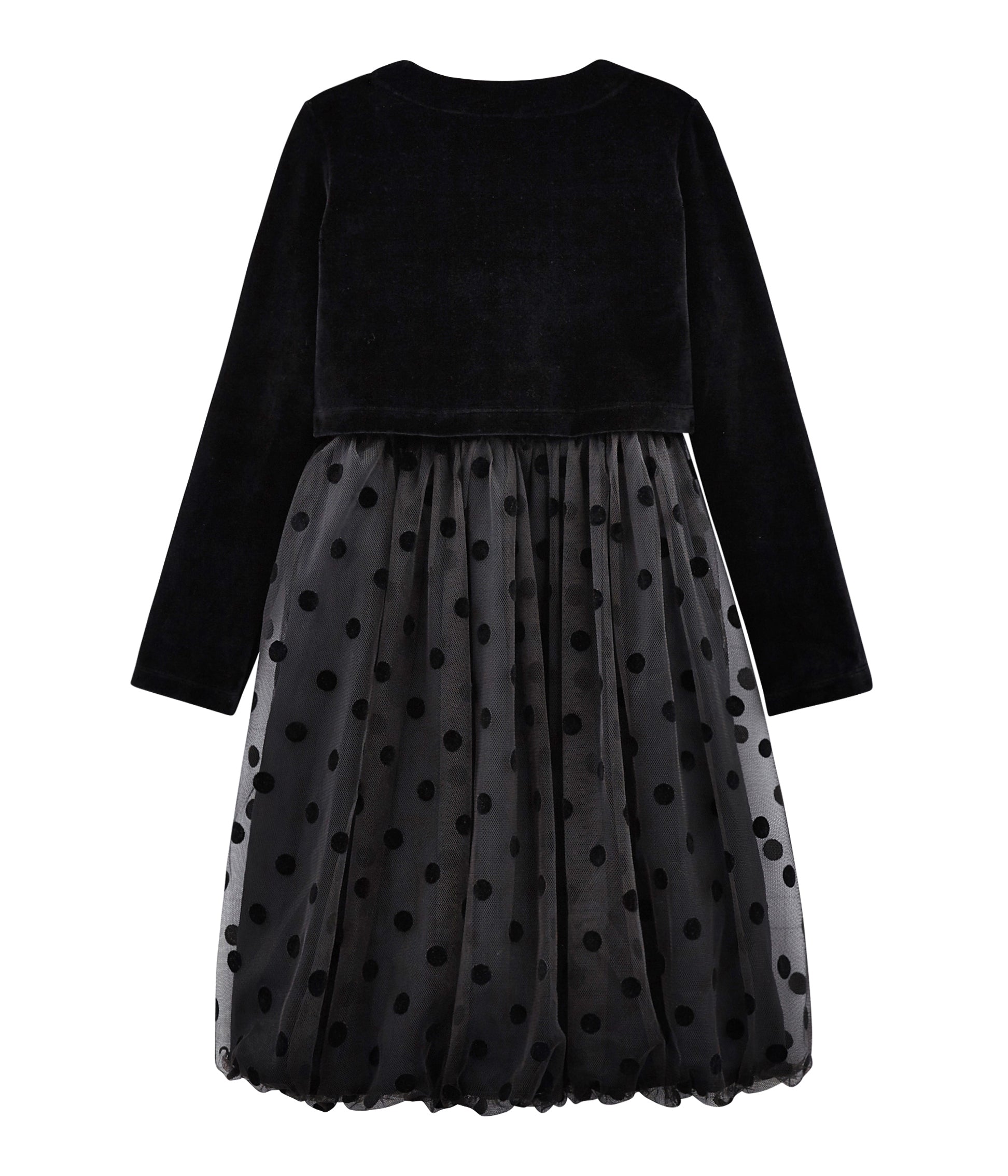 Girls Black Dots Dress