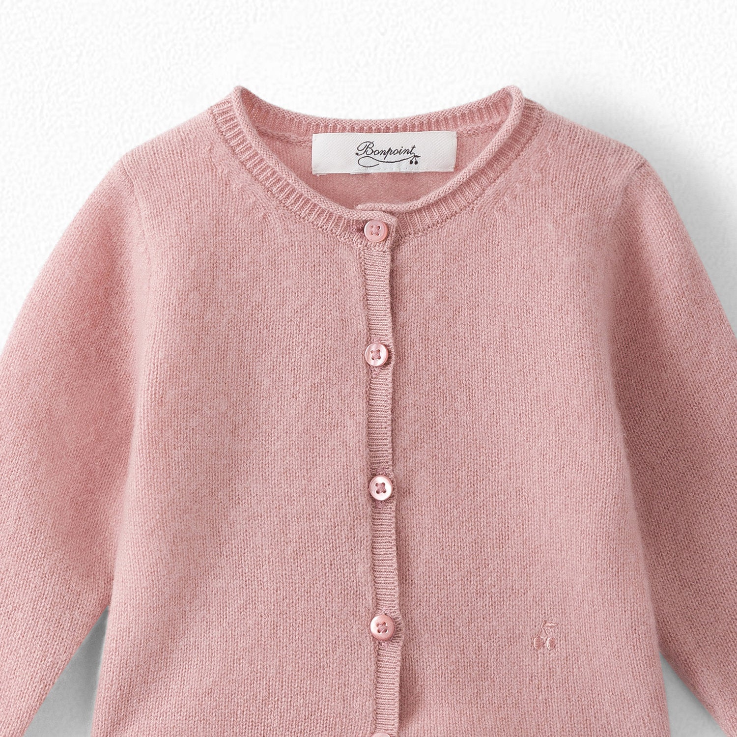 Baby Girls Faded Pink Cashmere Cardigan