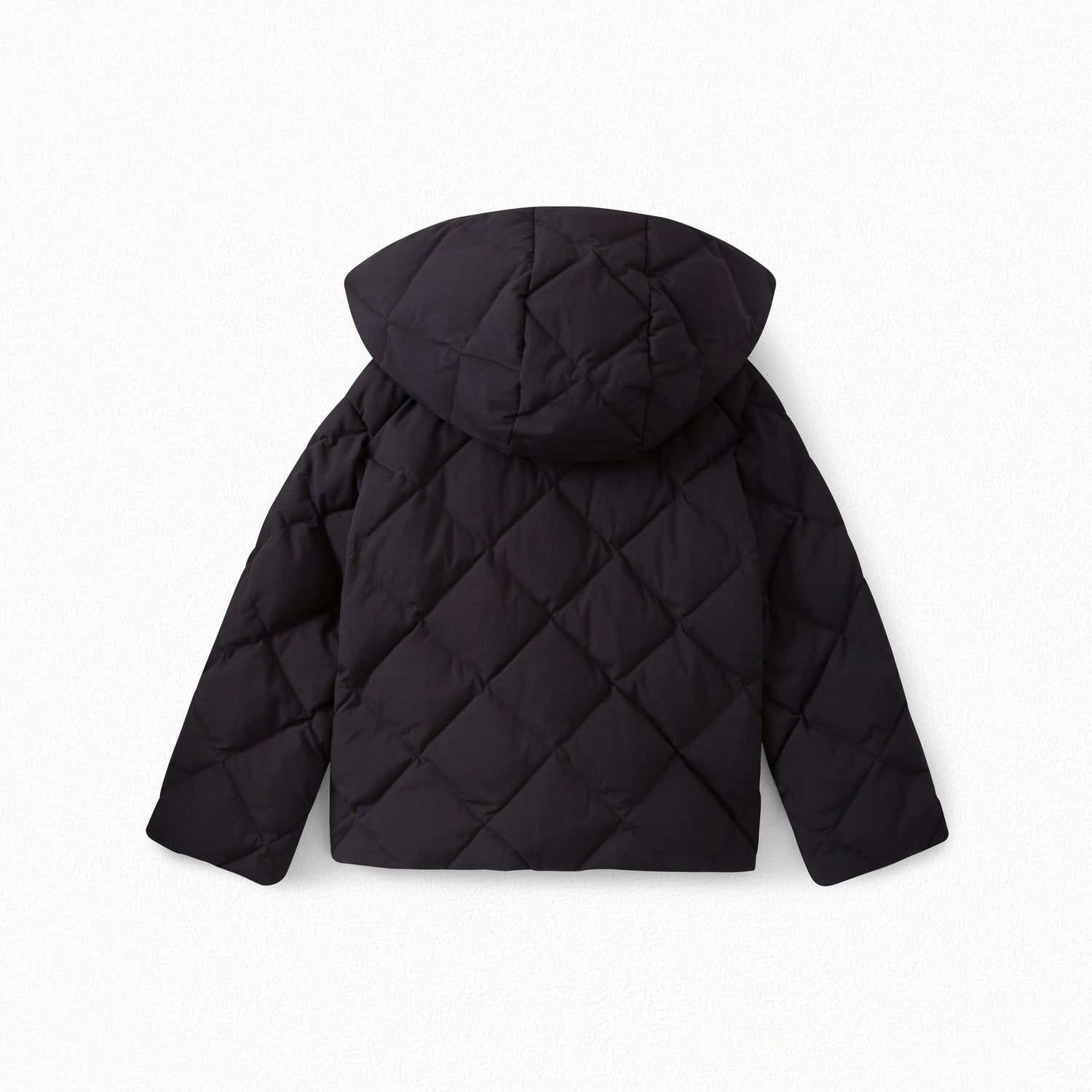Girls Black Padded Down Jecket