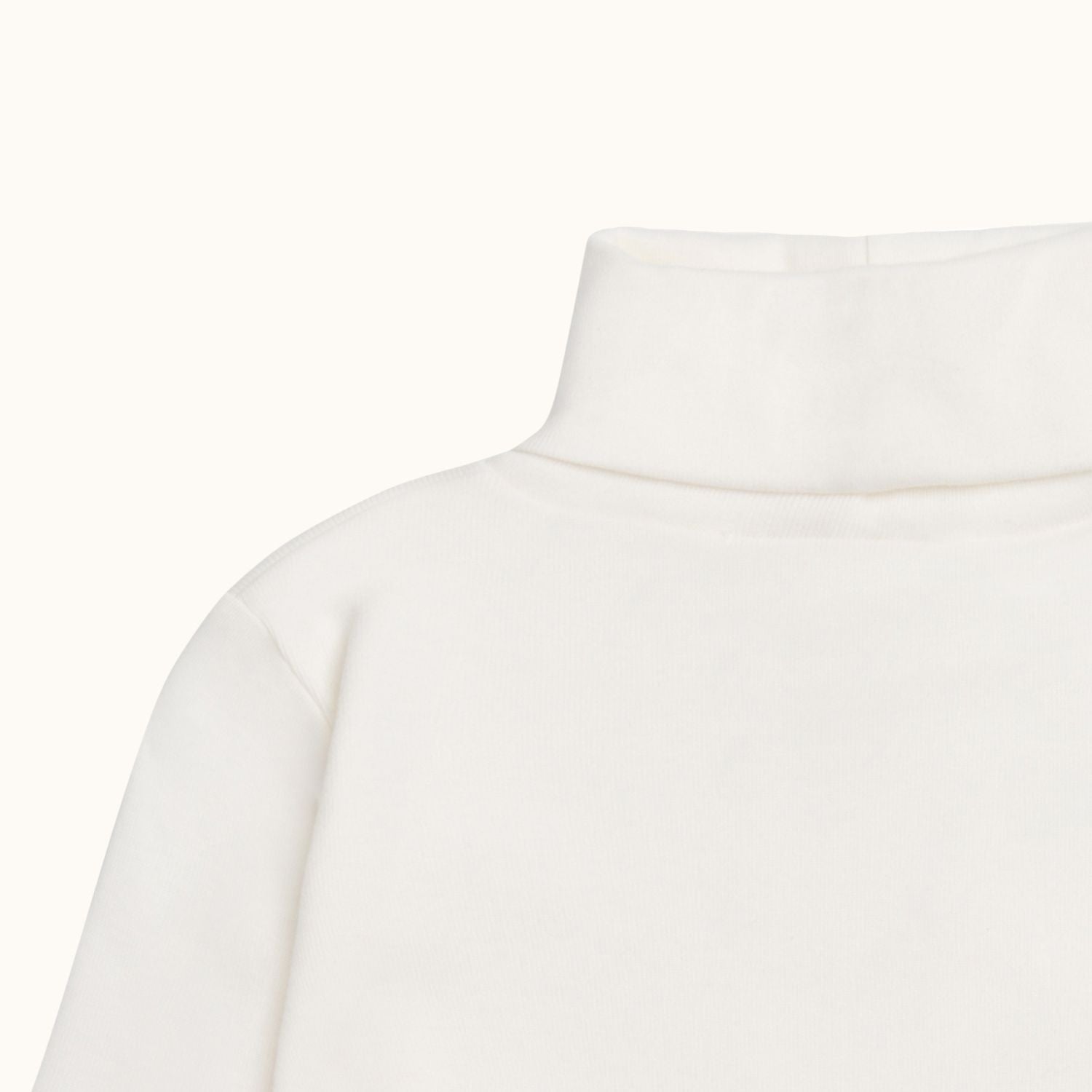 Girls Off White Cotton T-Shirt