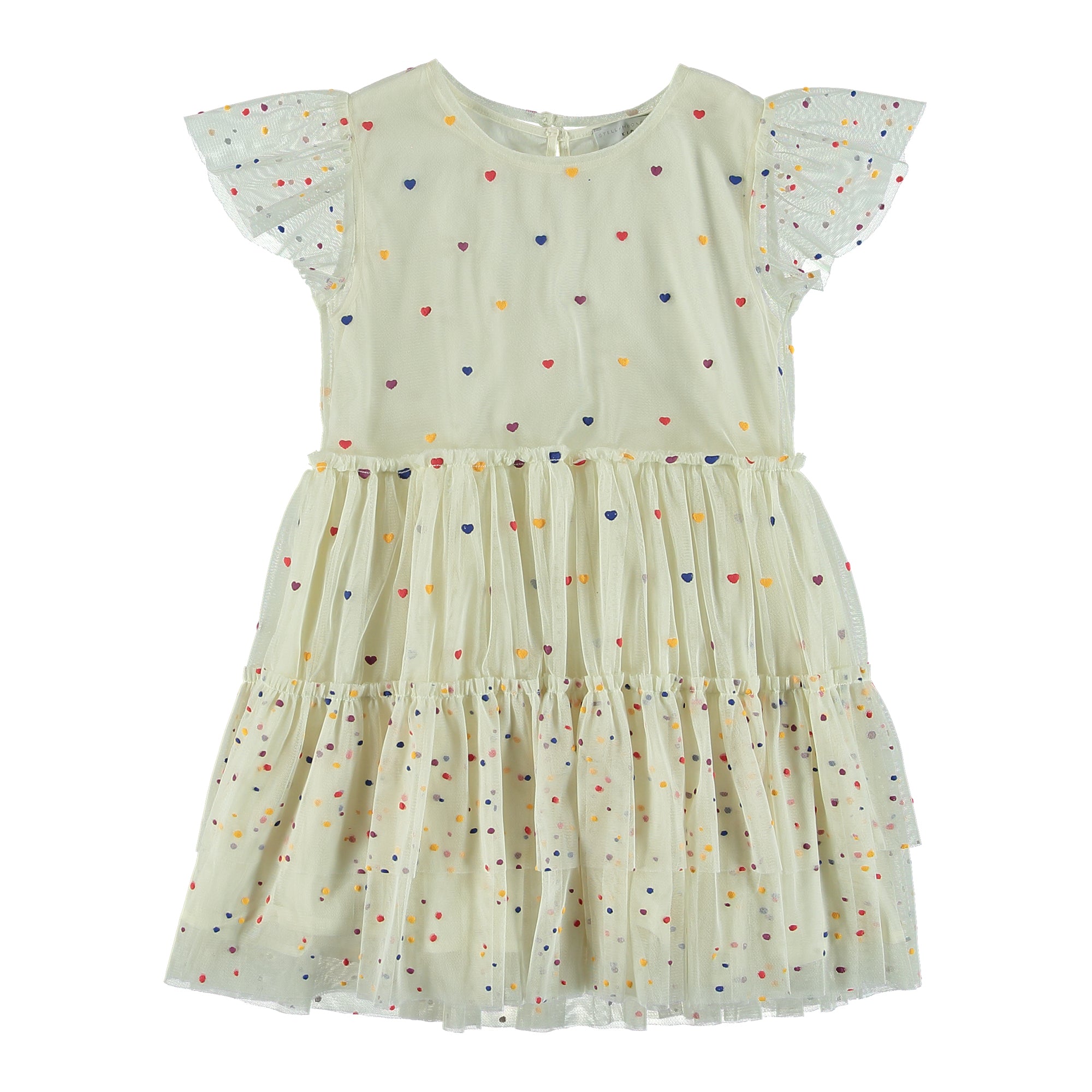 Girls Beige Woven Dress